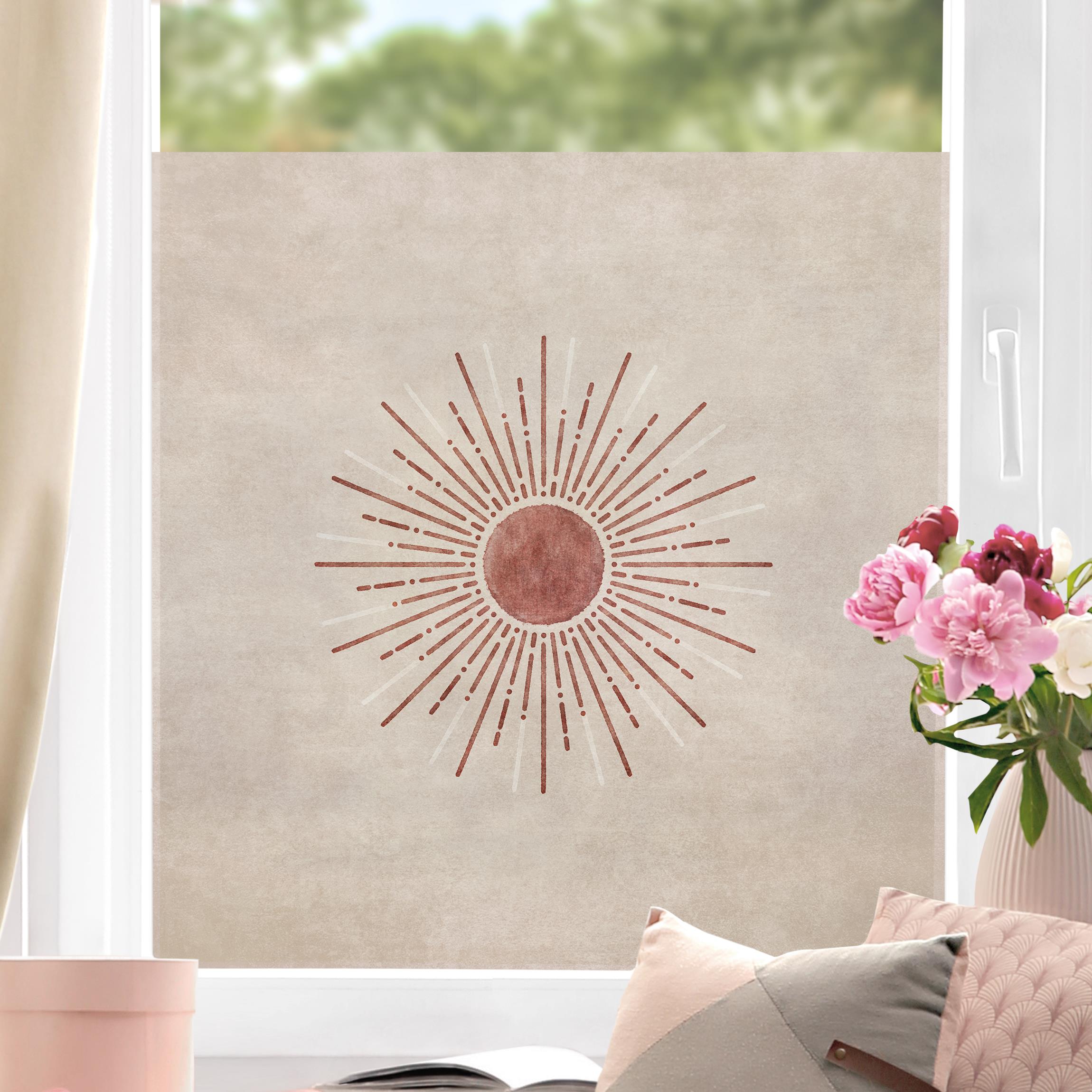 Fensterfolie Boho Sonne I