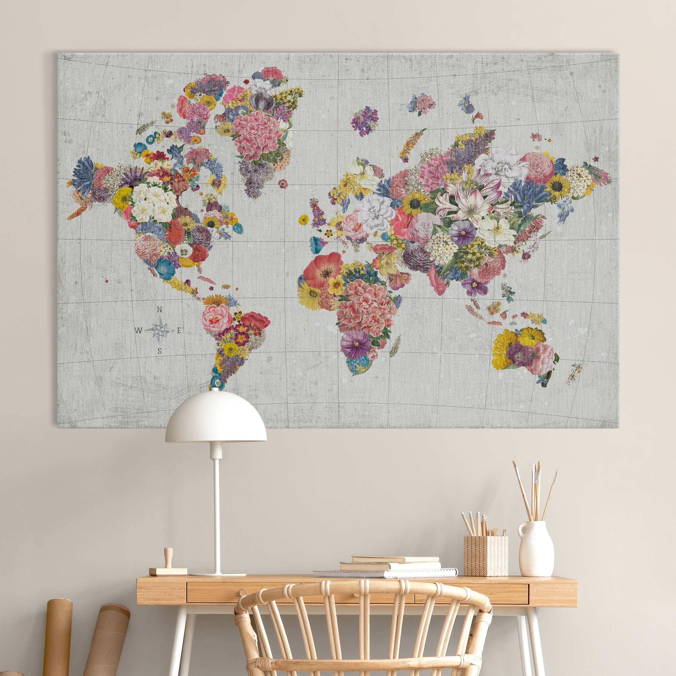 Akustikbild Botanische Weltkarte