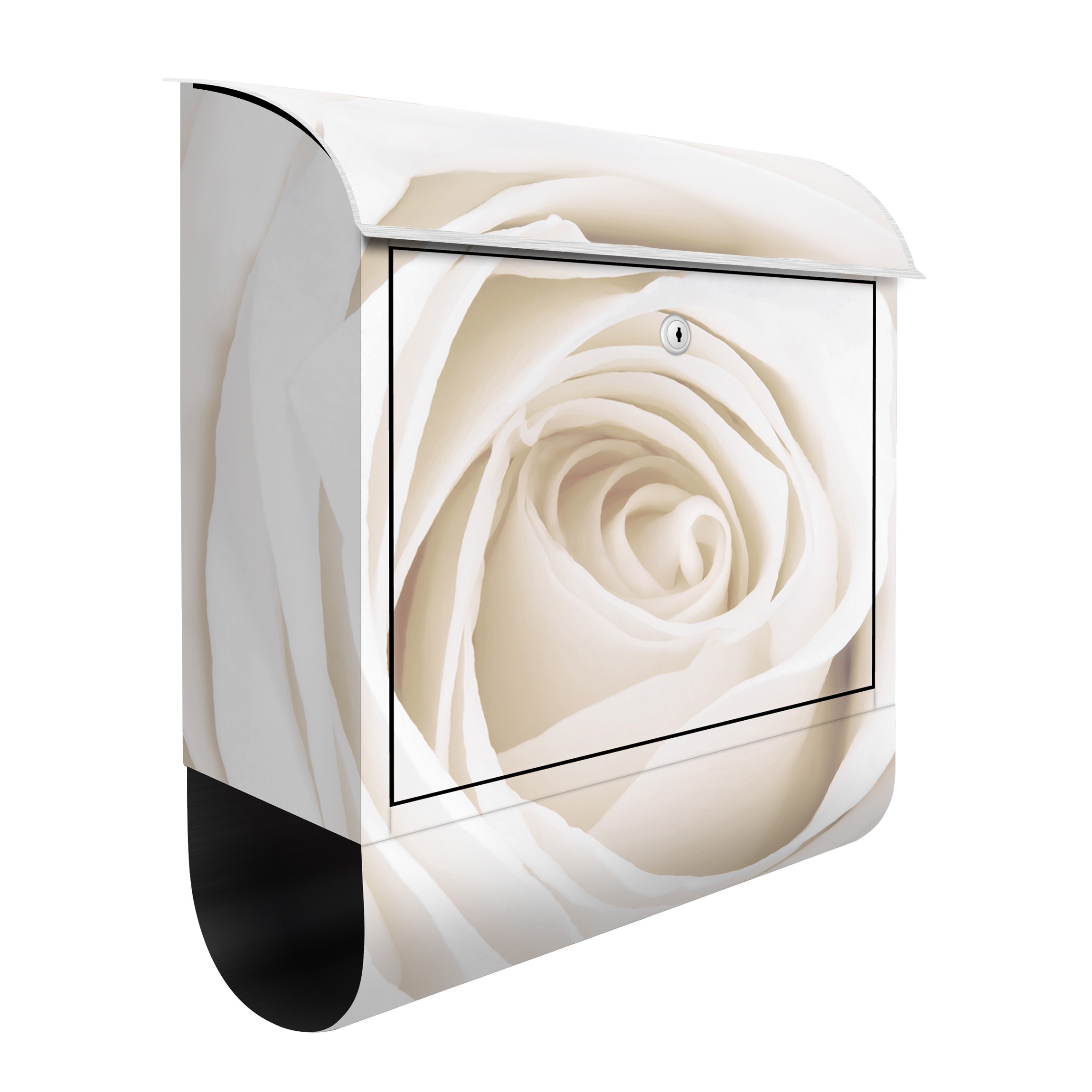 Briefkasten Pretty White Rose