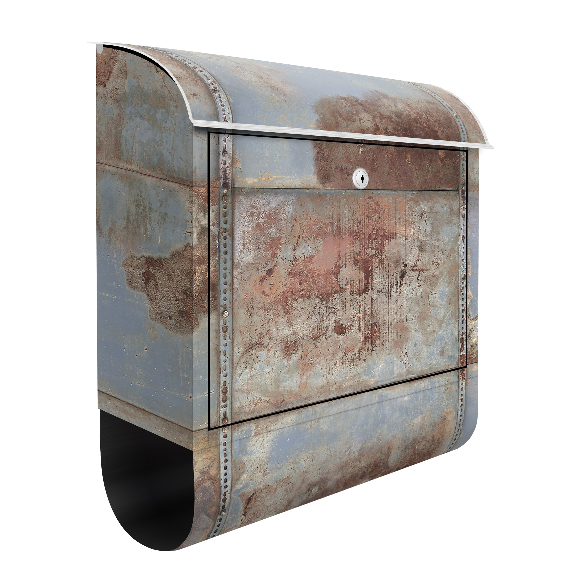 Briefkasten Shabby Industrial Metalloptik