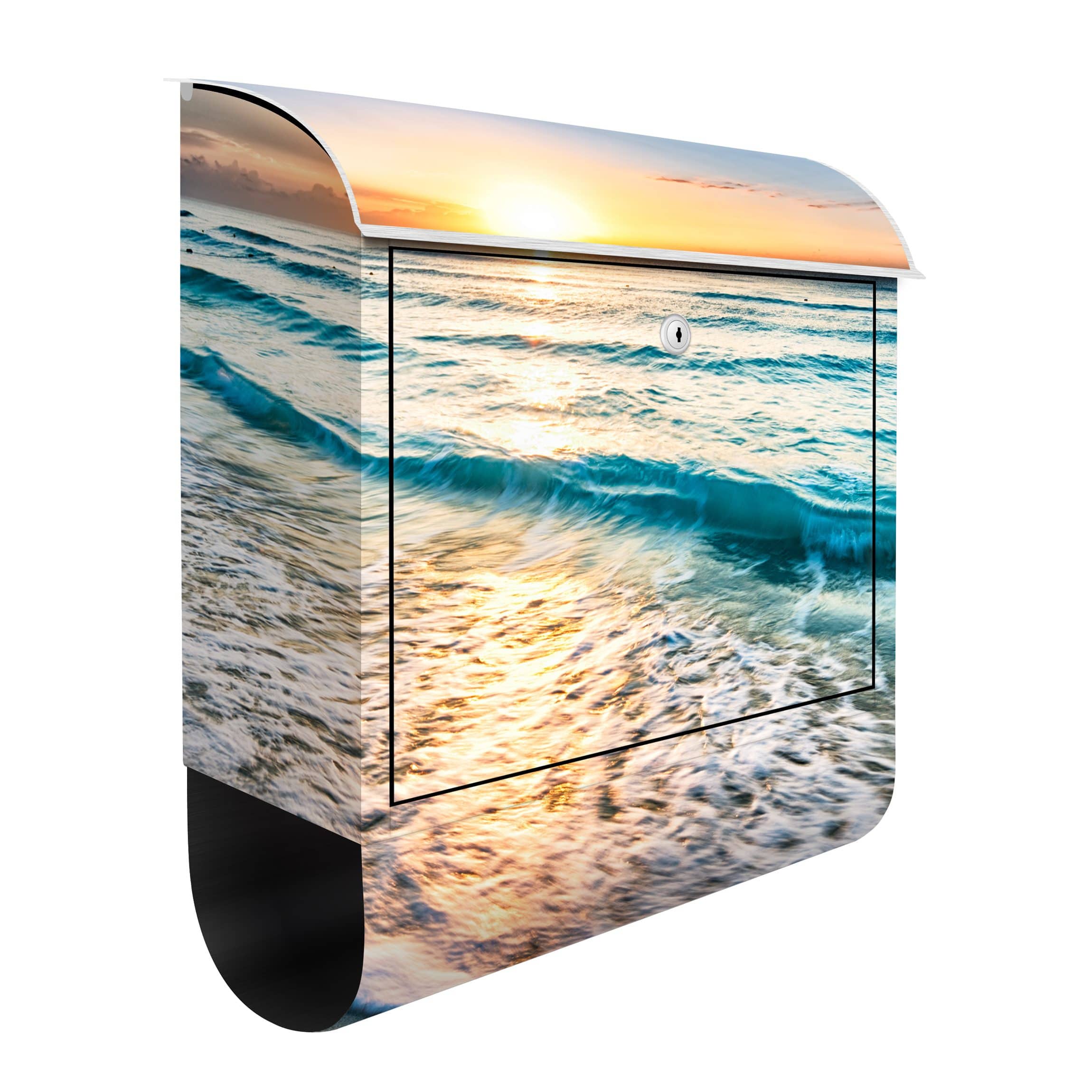 Briefkasten Sonnenuntergang am Strand