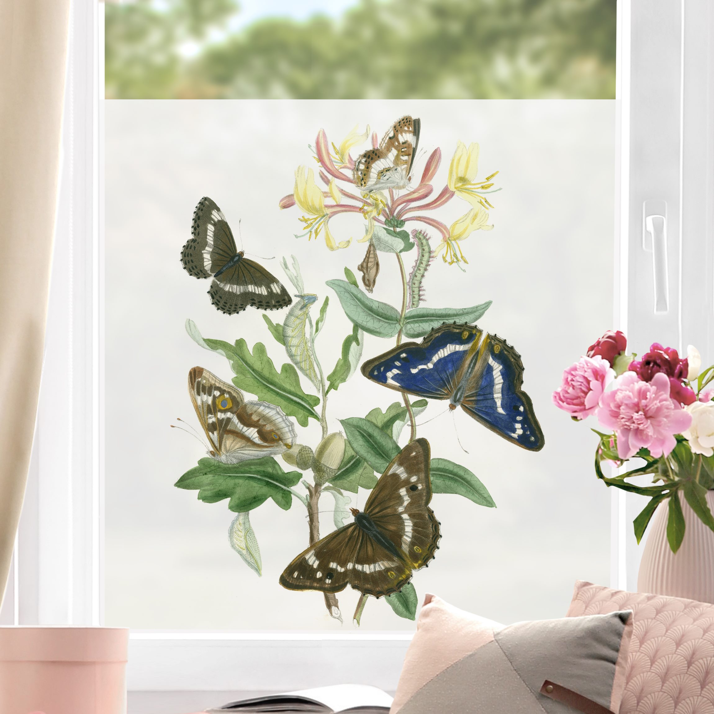 Fensterfolie Britische Schmetterlinge IV