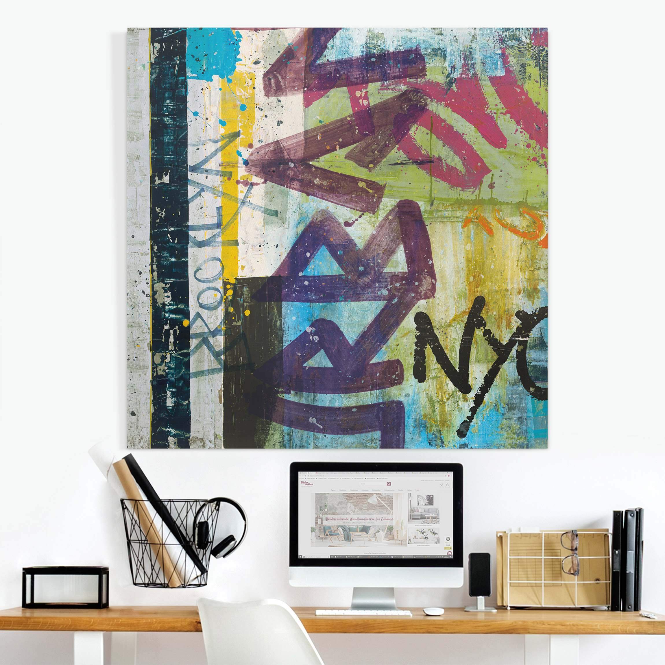 Leinwandbild Brooklyn Graffiti