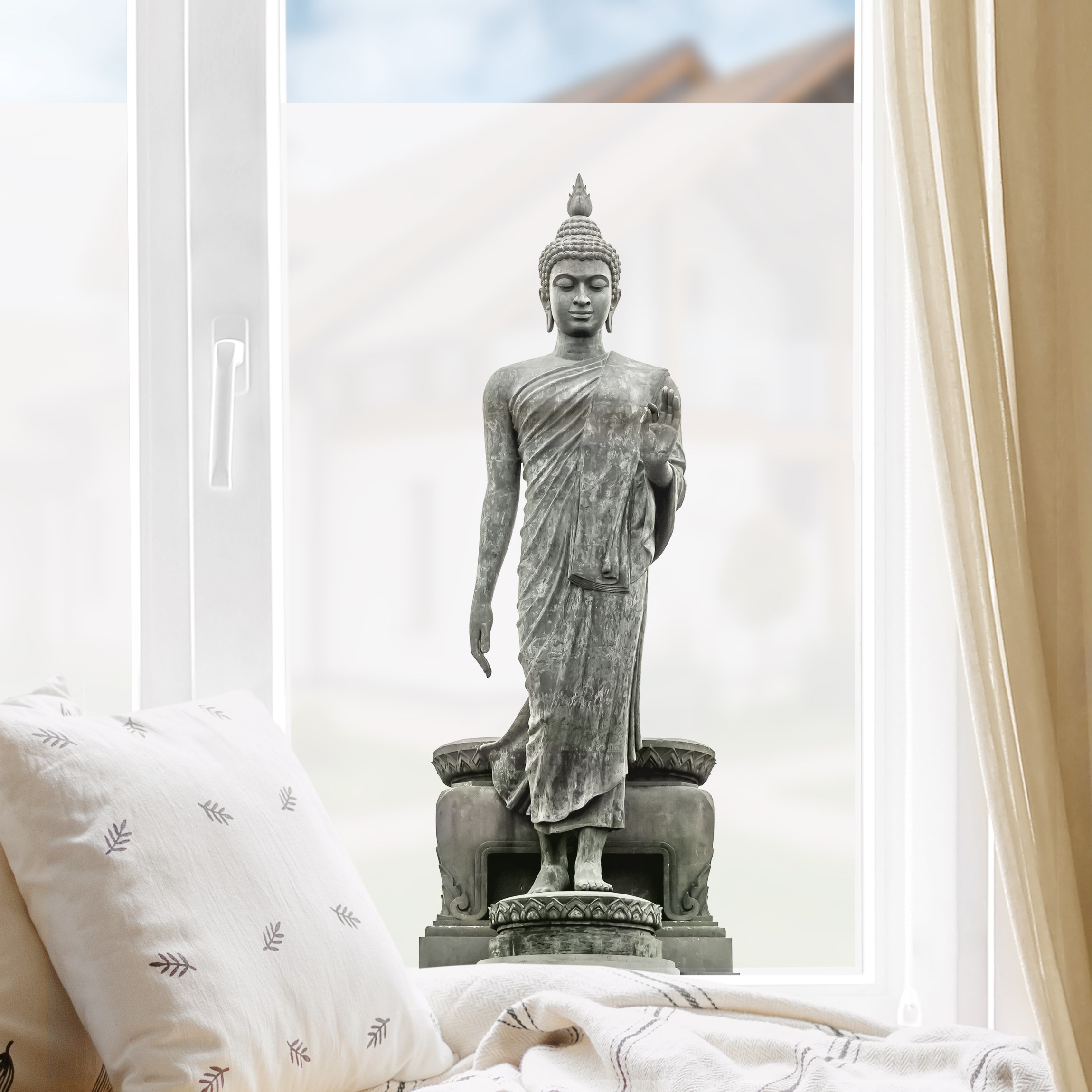 Fensterfolie Buddha Statue