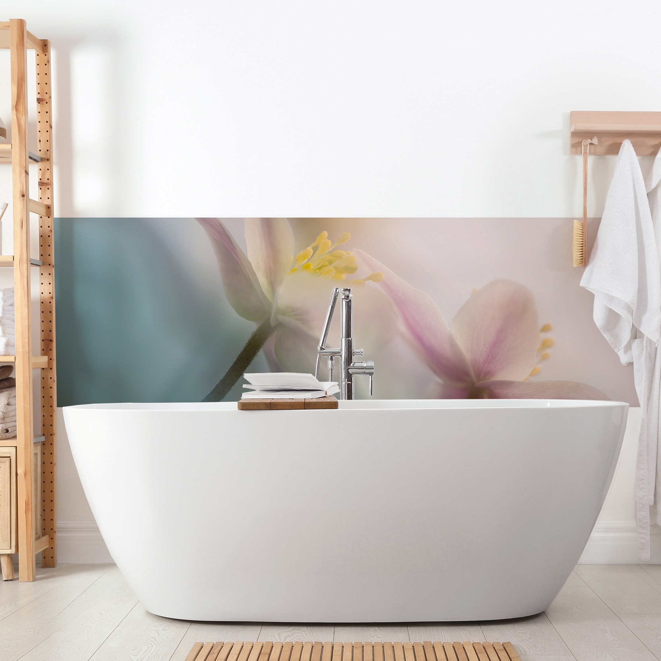 Wandverkleidung Bad Buschwindröschen