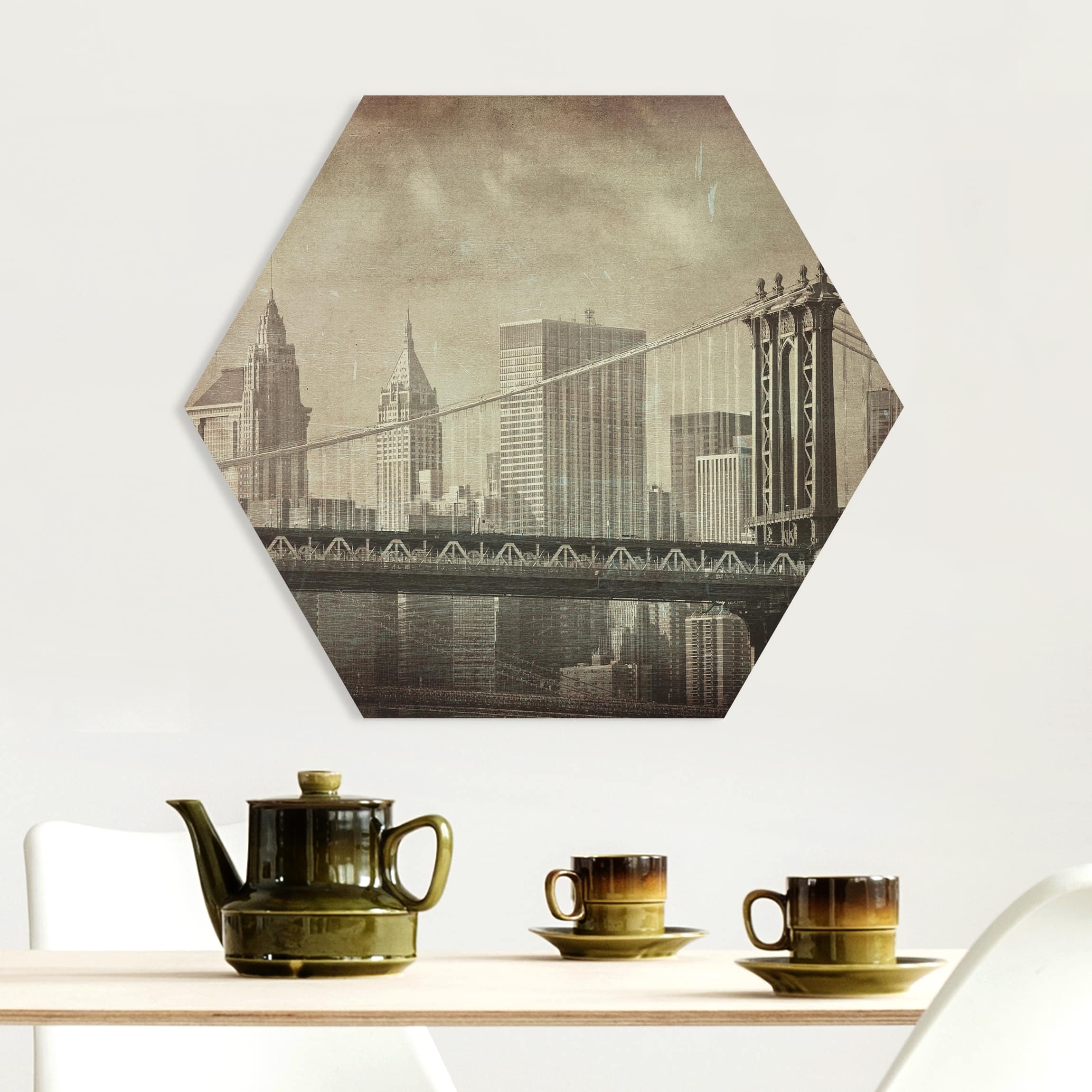 Hexagon-Forexbild Vintage New York City
