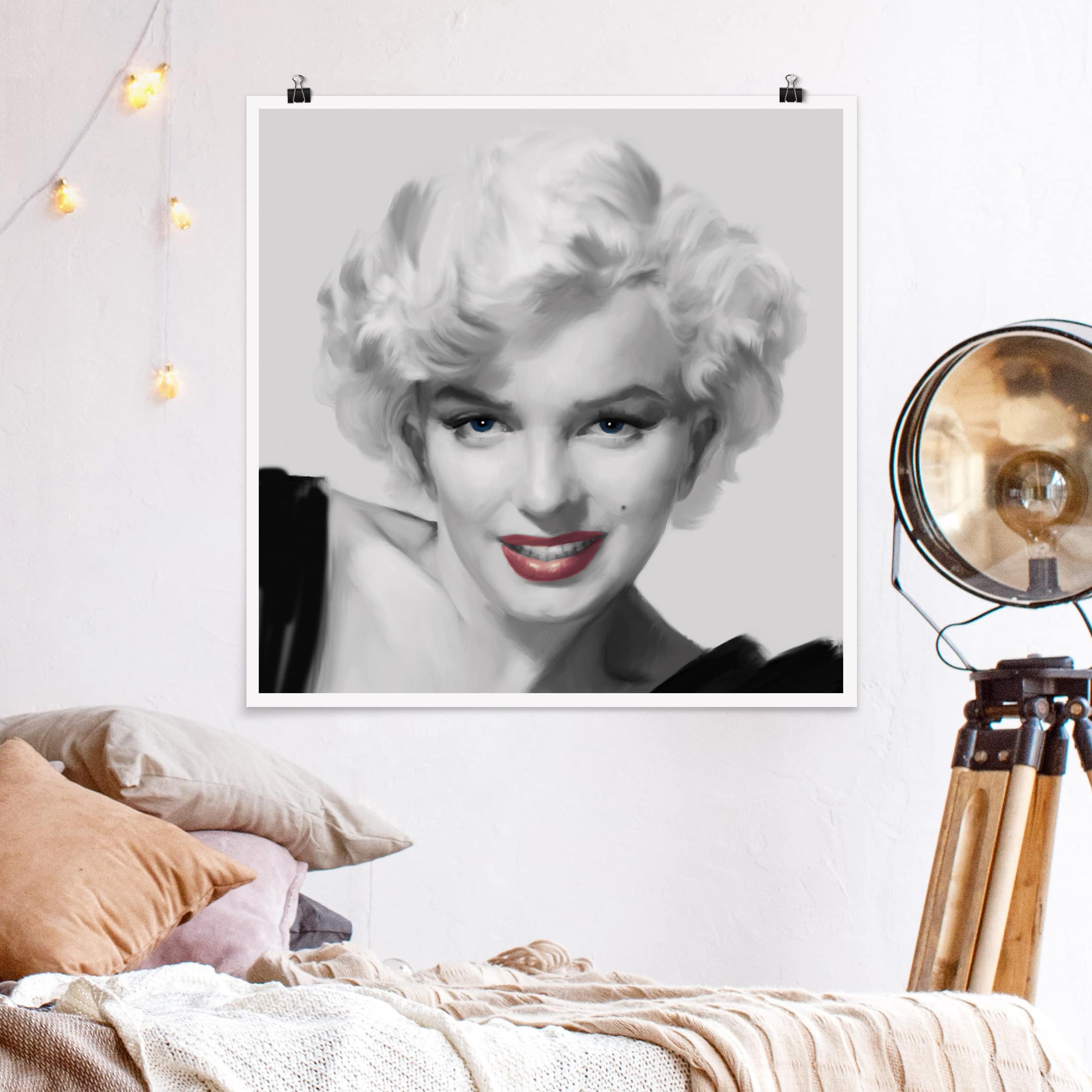 Poster Marilyn auf Sofa