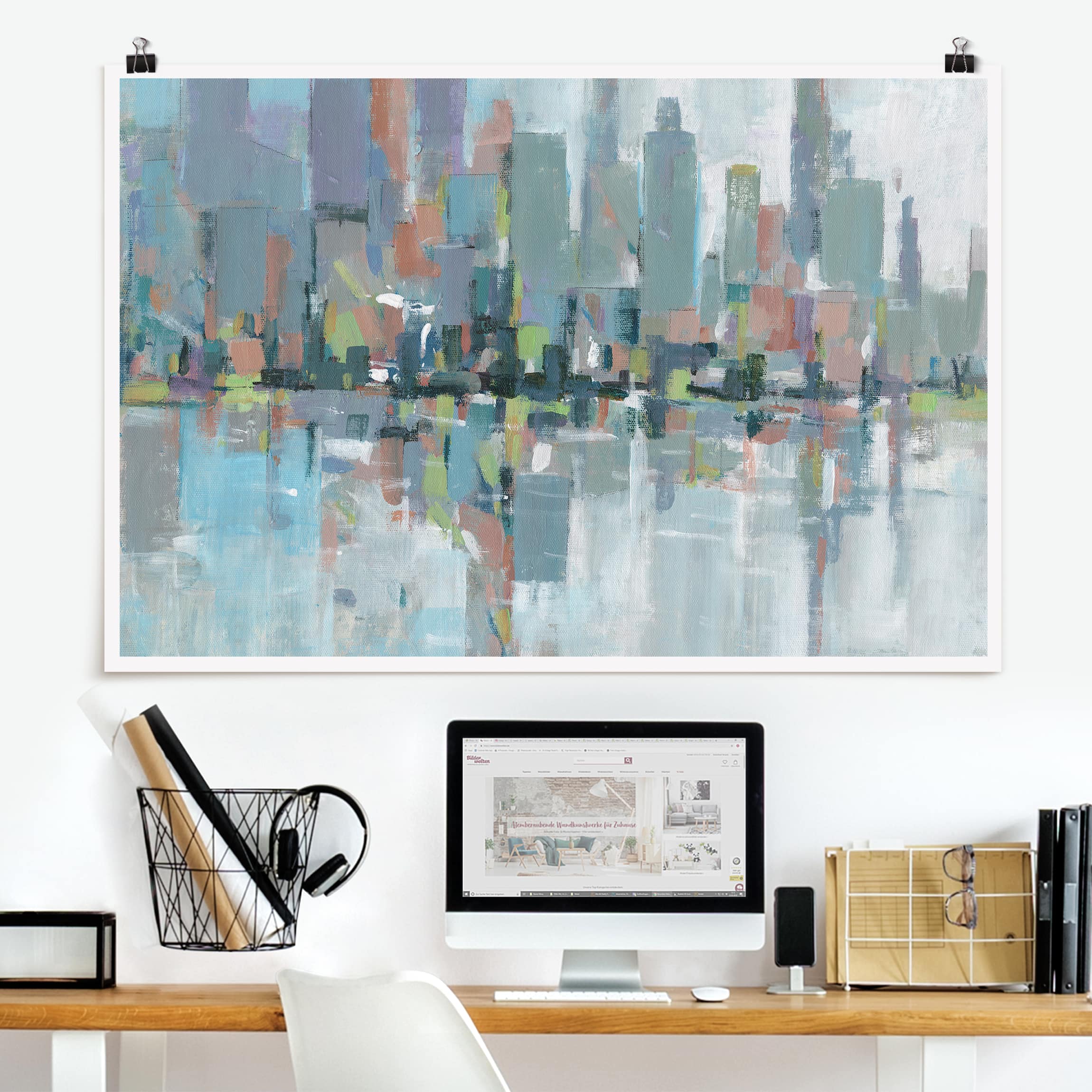 Poster - Querformat Metro City I