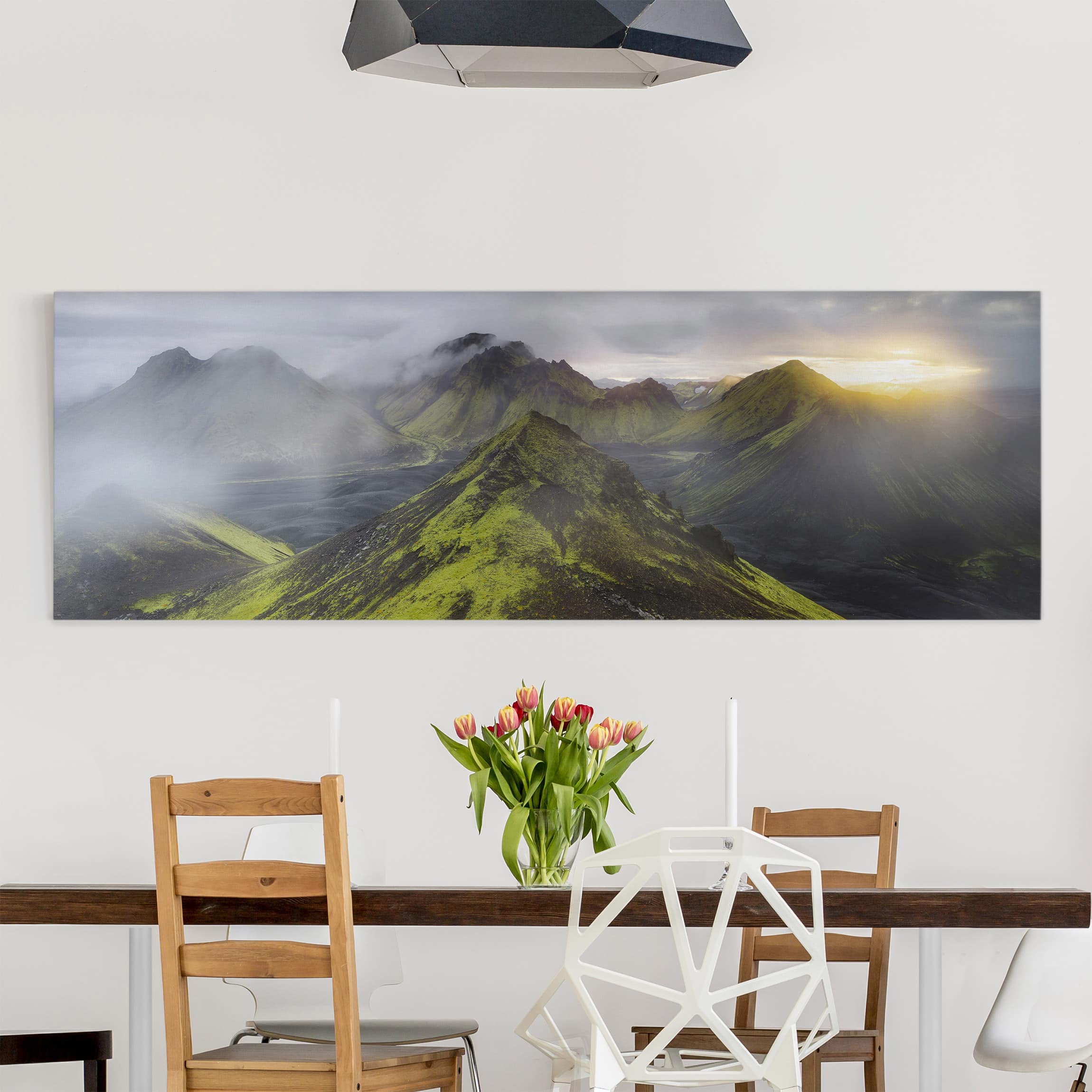 Leinwandbild - Panorama Storkonufell Island