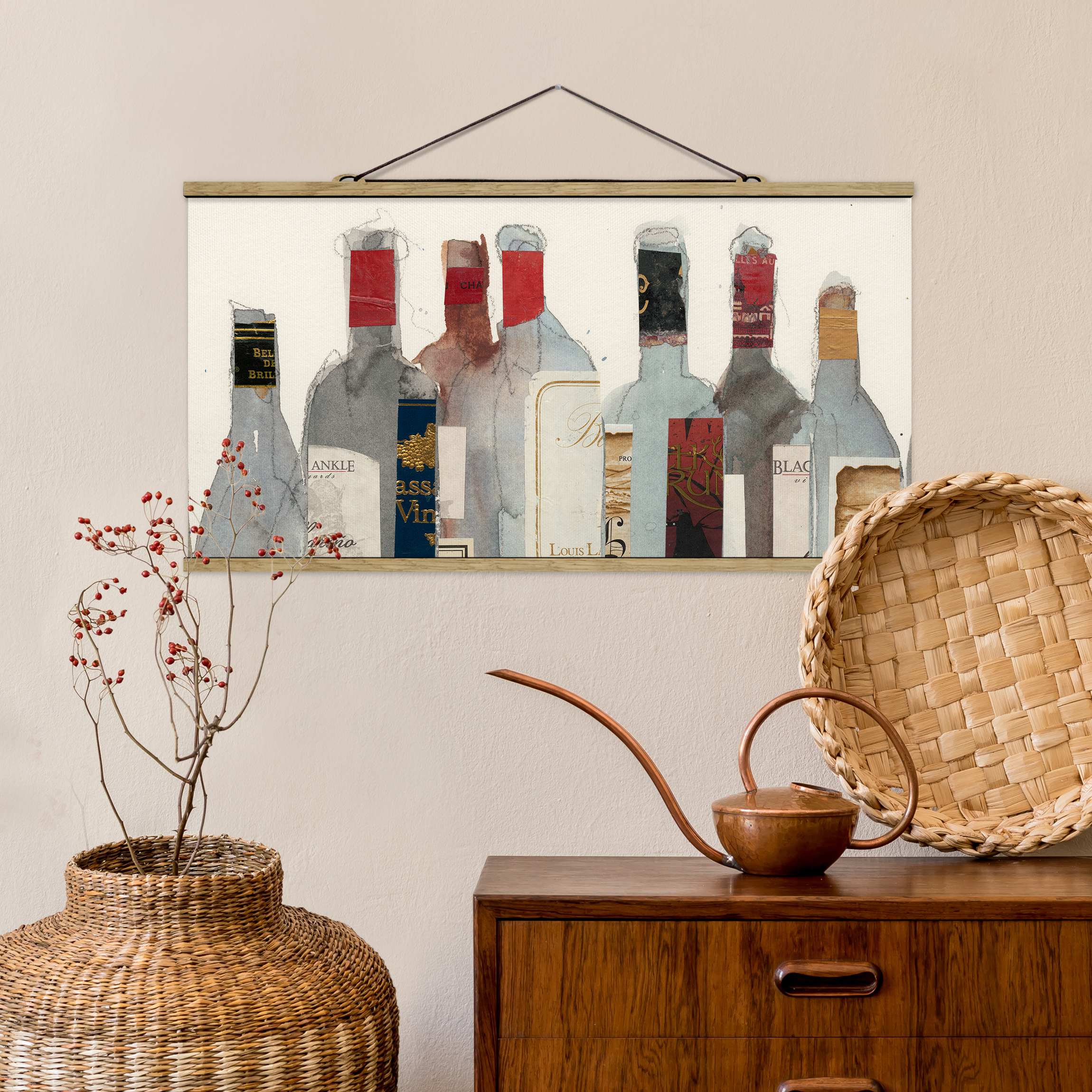 Stoffbild - Querformat Wein & Spirituosen I