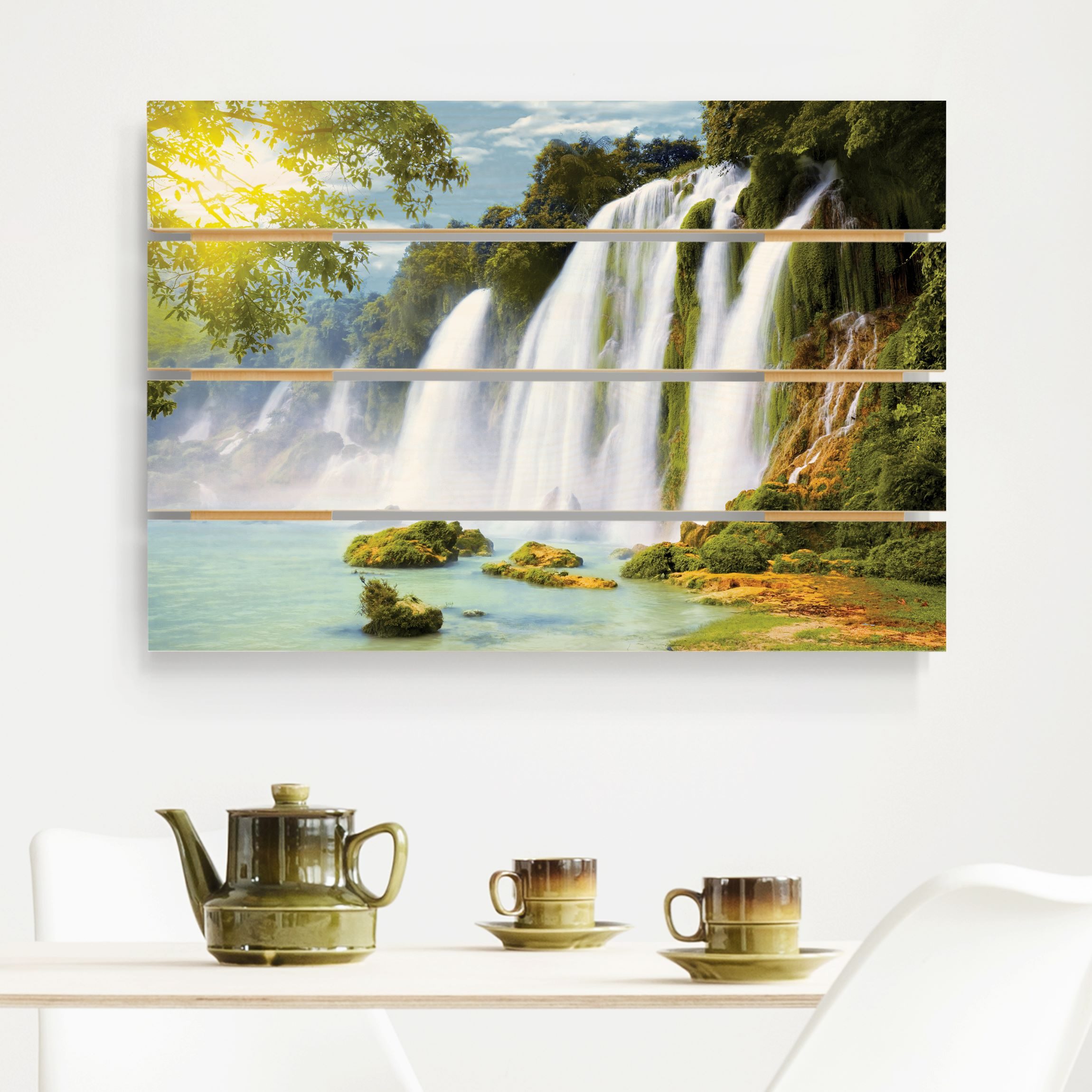 Holzbild Plankenoptik Amazon Waters