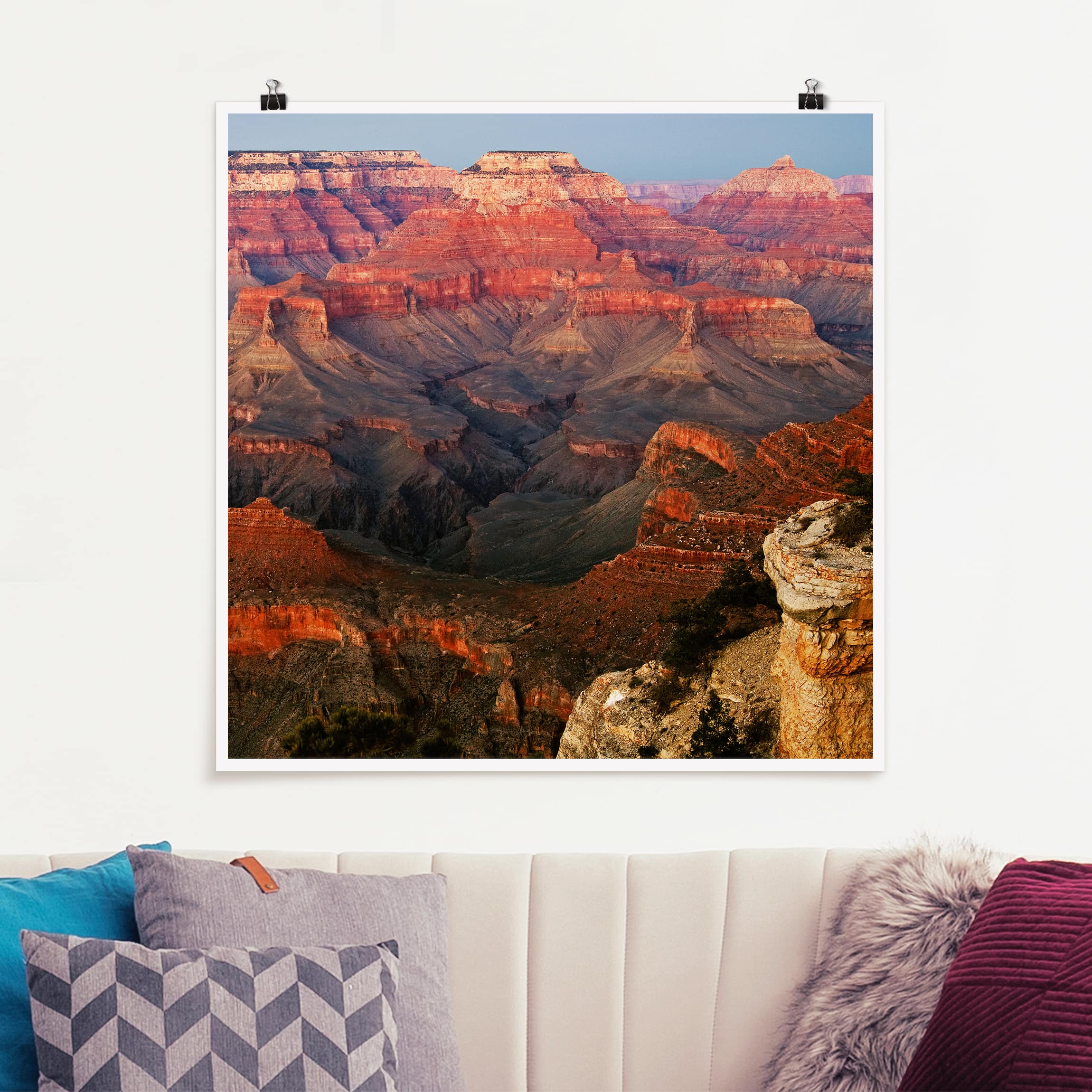 Poster Grand Canyon nach dem Sonnenuntergang