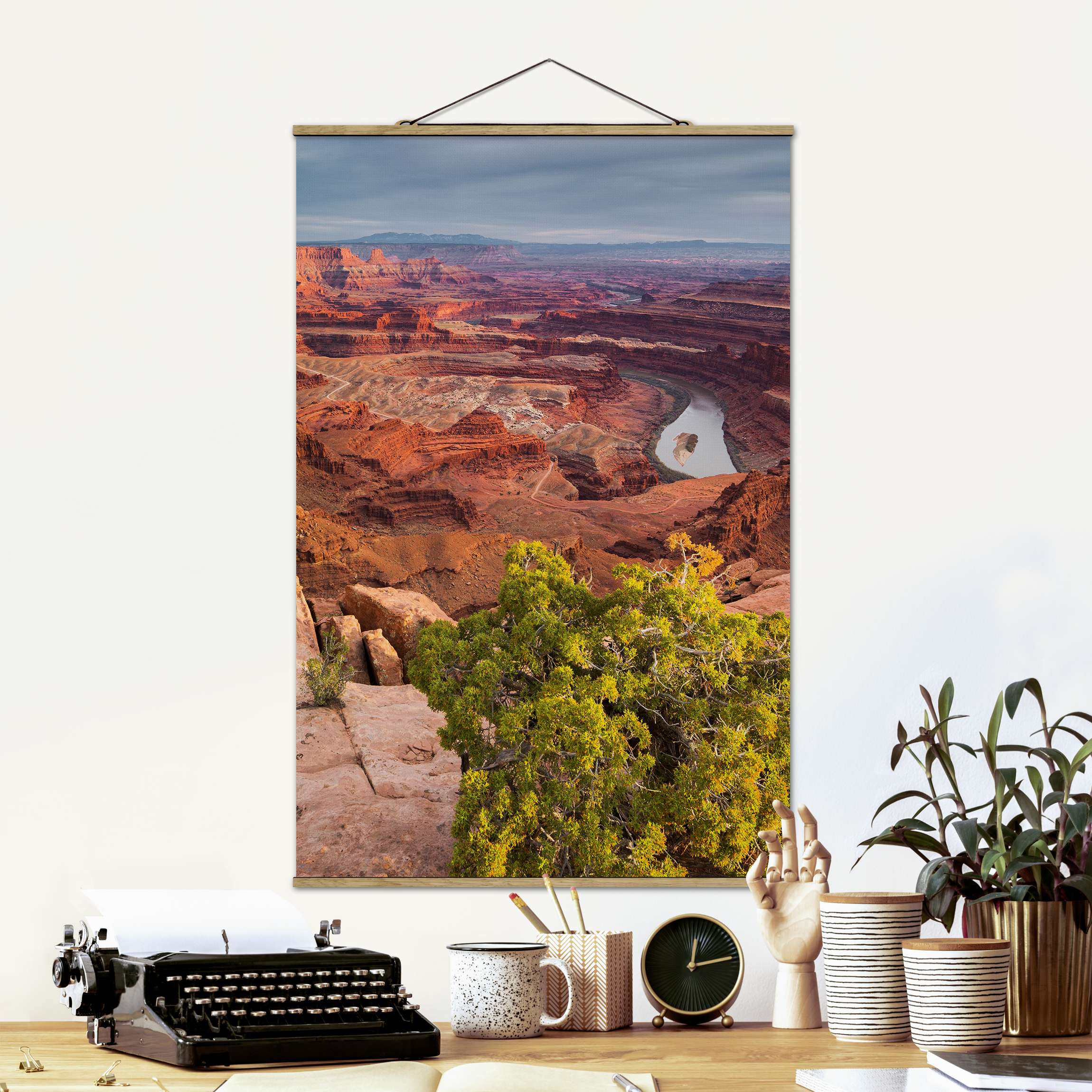 Stoffbild mit Posterleisten Dead Horse Point Canyonlands National Park USA