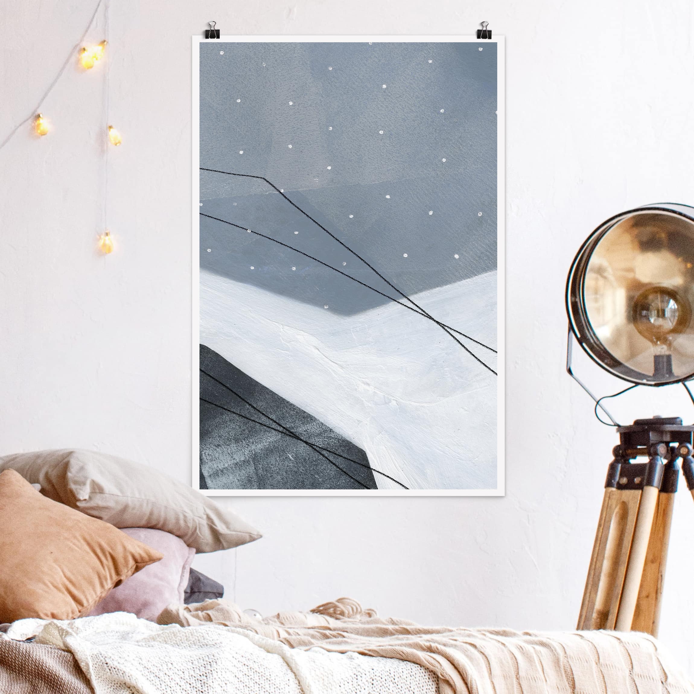 Poster - Hochformat Punkte im Dialog II