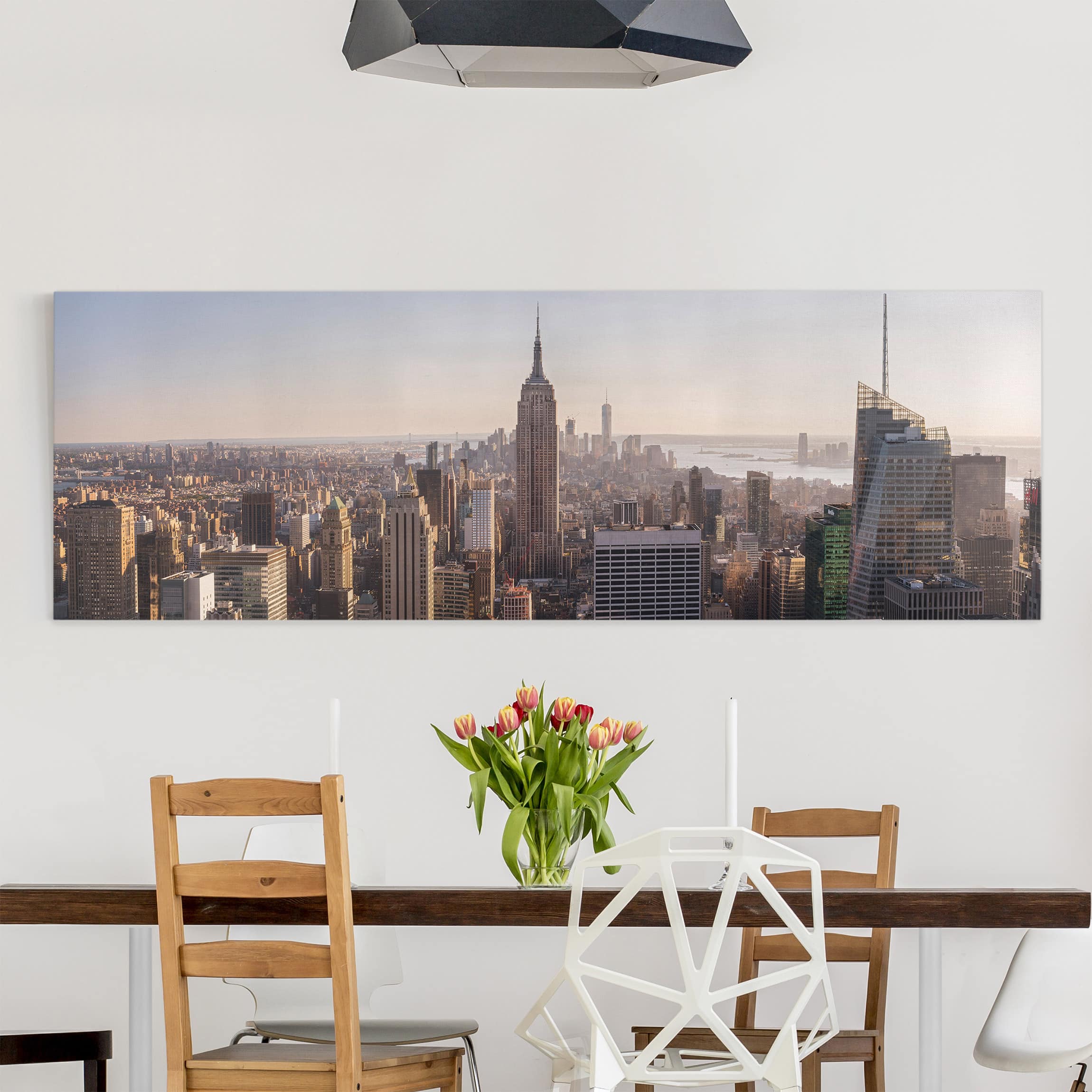 Leinwandbild - Panorama Blick vom Top of the Rock