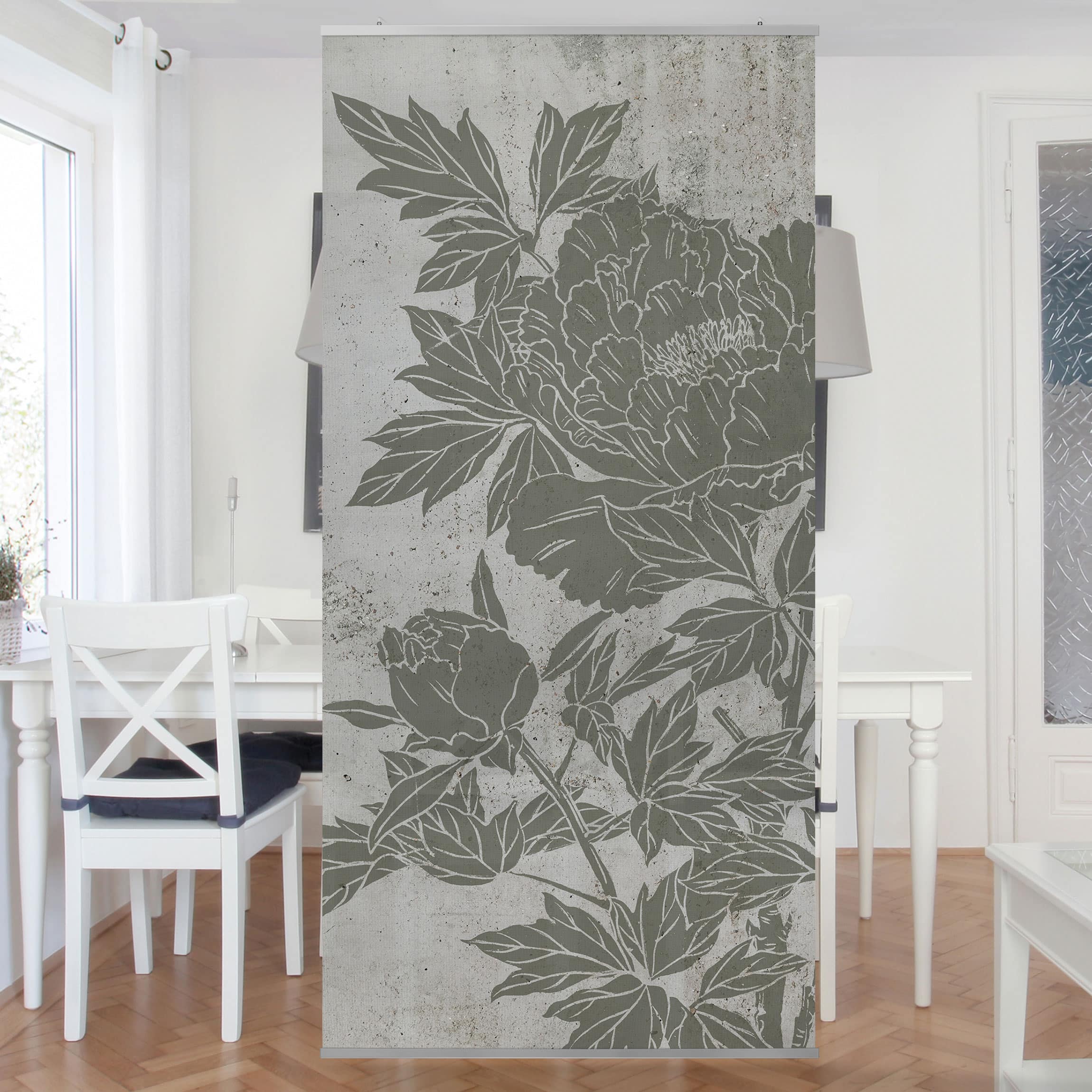 Raumteiler Blühende Pfingstrose II