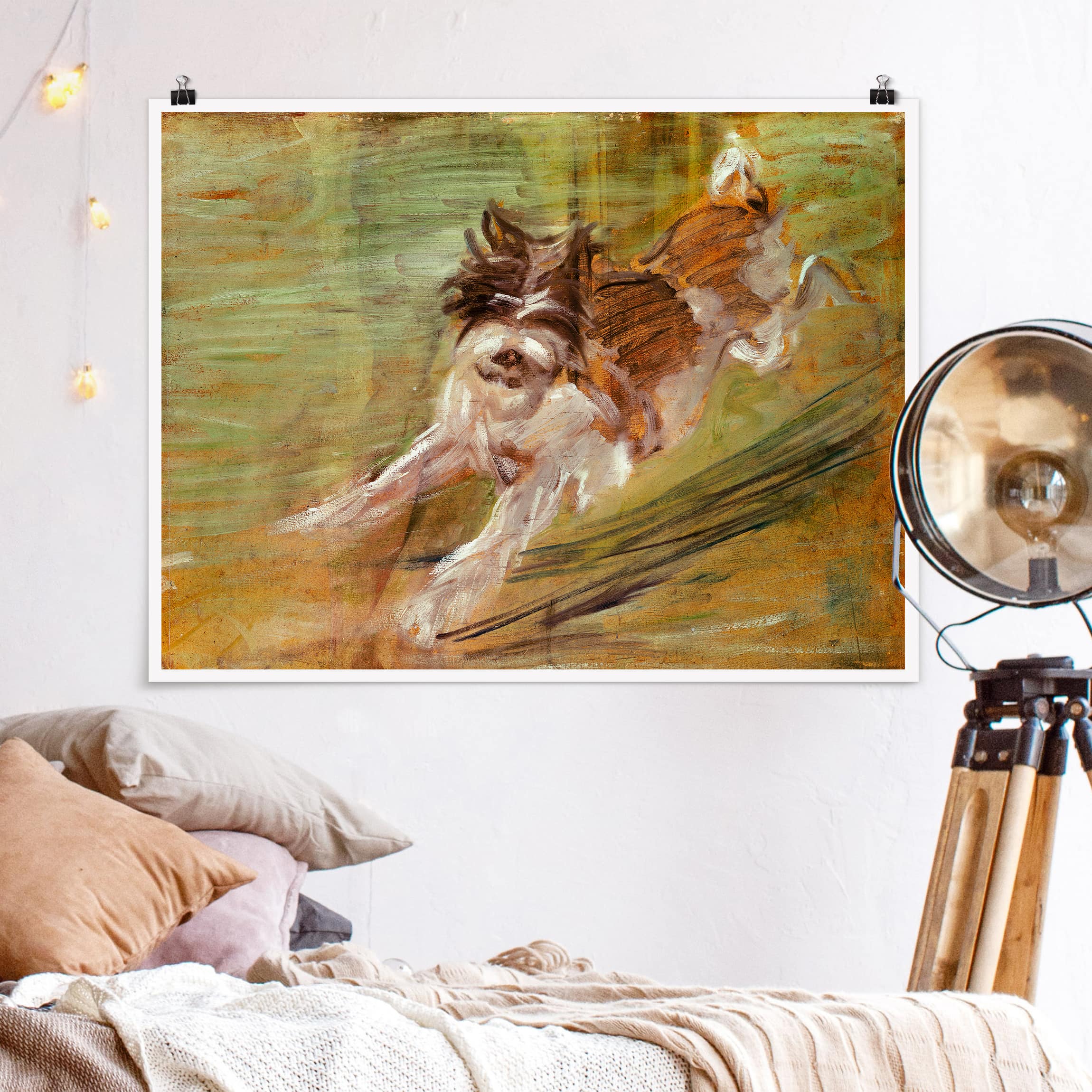 Poster Franz Marc - Springender Hund