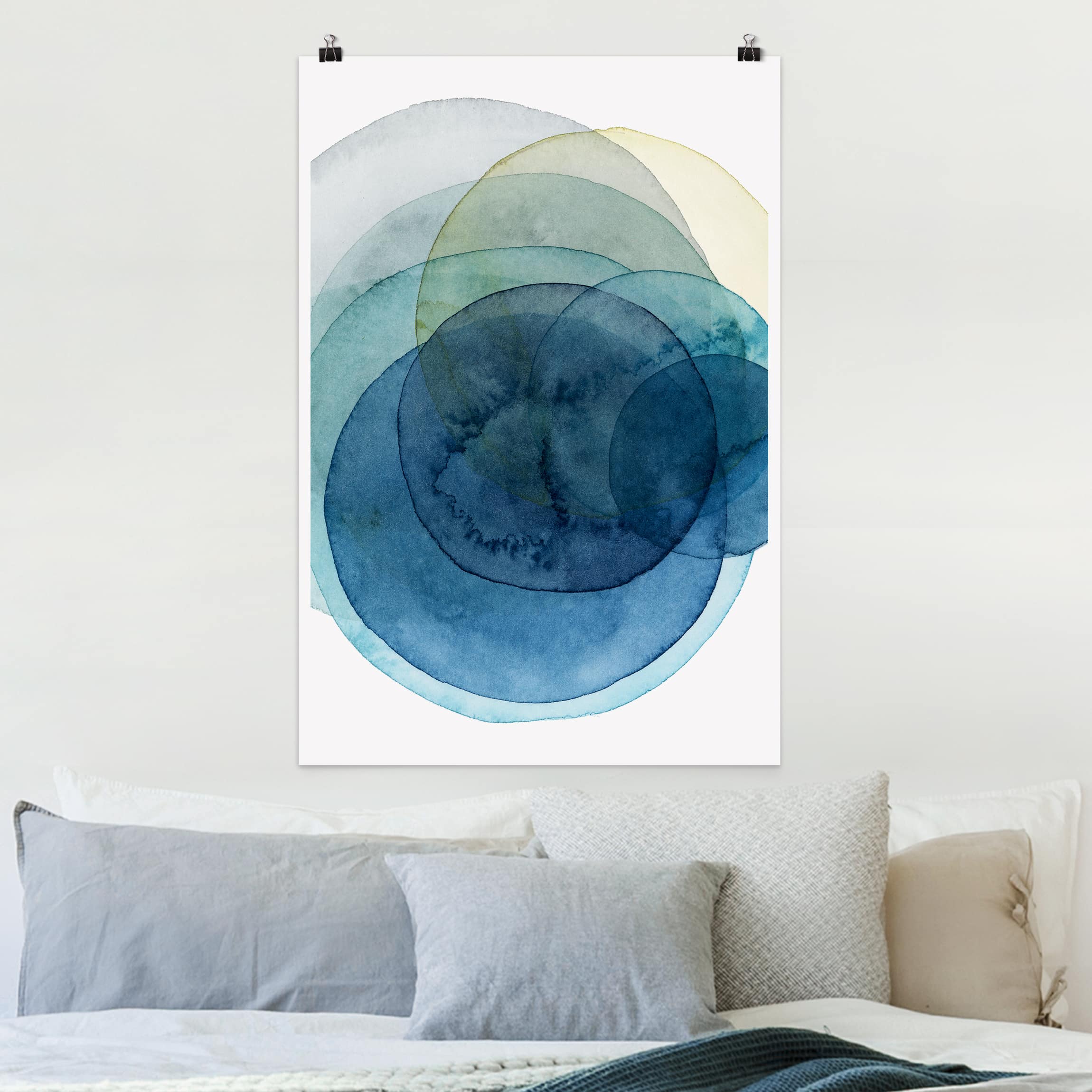 Poster - Hochformat Urknall - blau