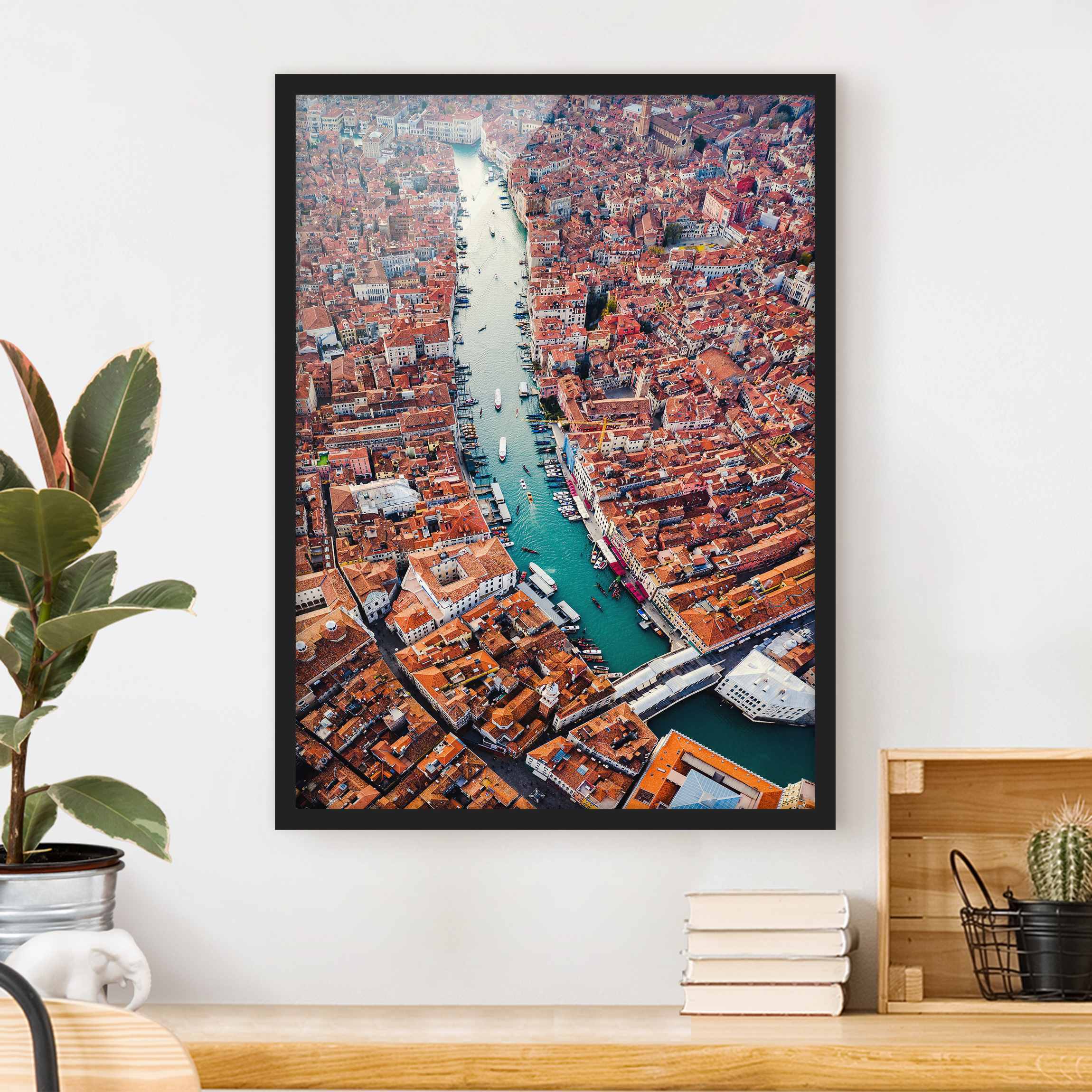 Bild mit Rahmen Canal Grande in Venedig