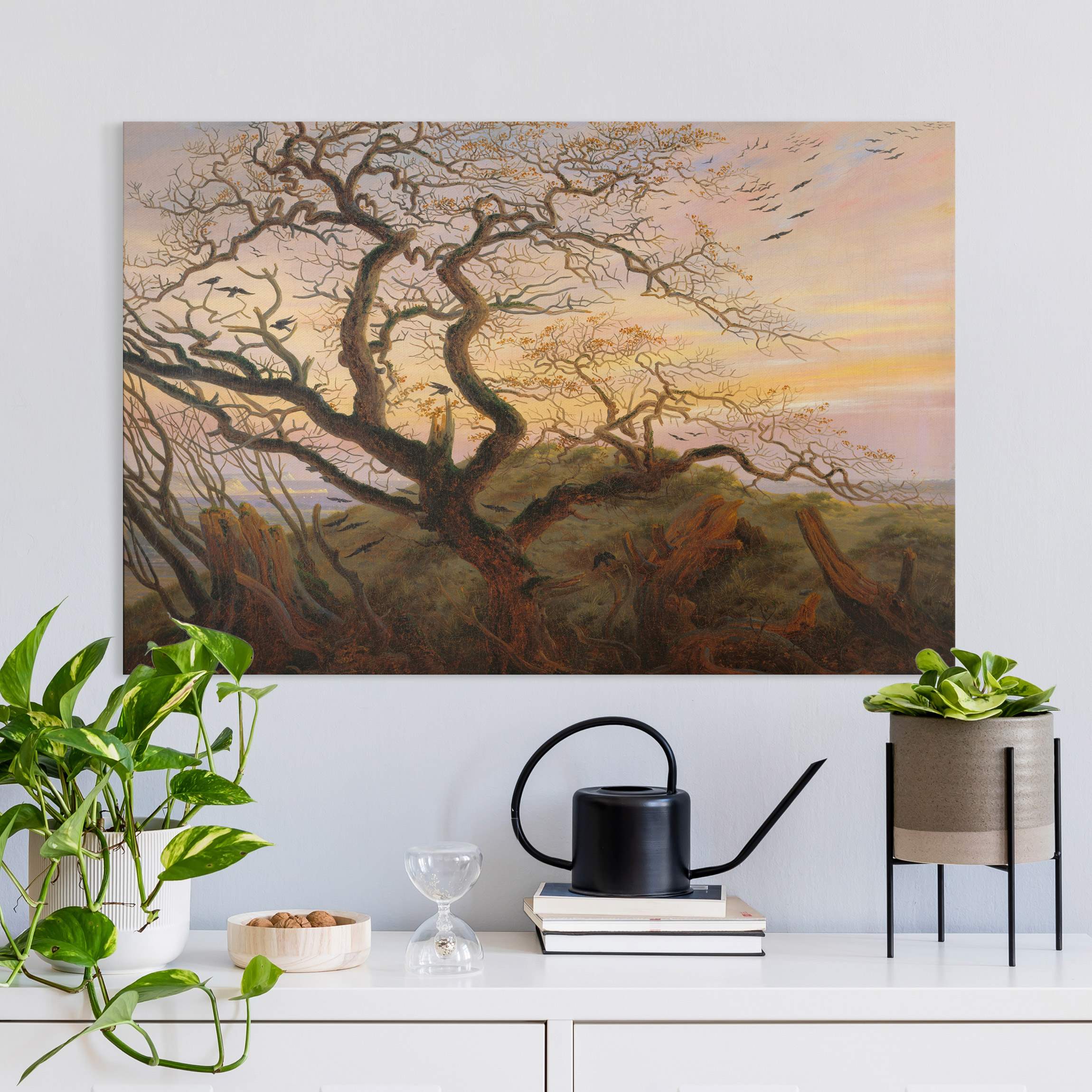 Leinwandbild Caspar David Friedrich - Der Baum der Krähen