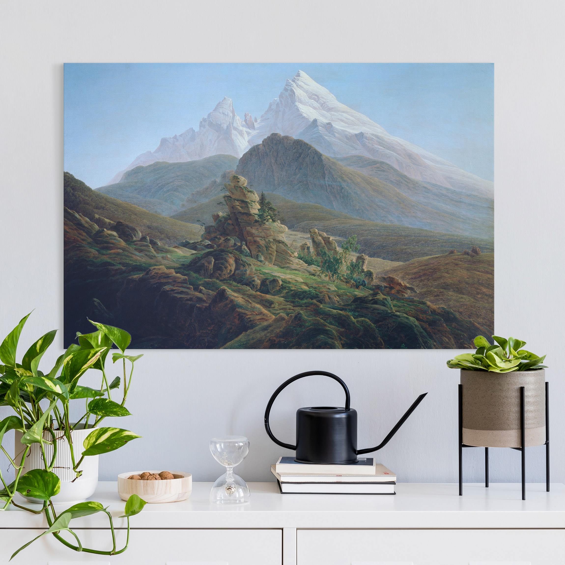 Leinwandbild Caspar David Friedrich - Der Watzmann