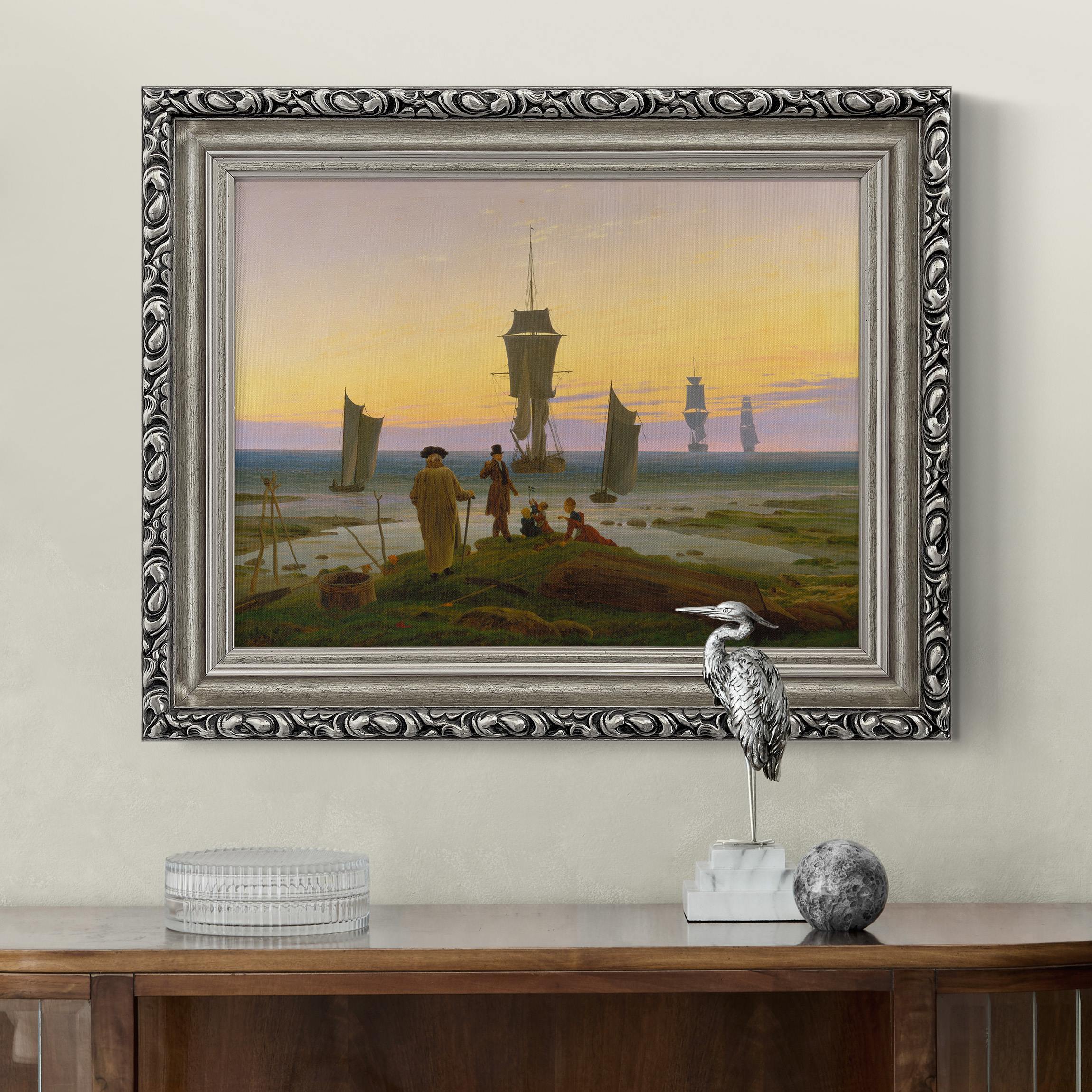 Leinwandbild in Barockrahmen Caspar David Friedrich - Die Lebensstufen