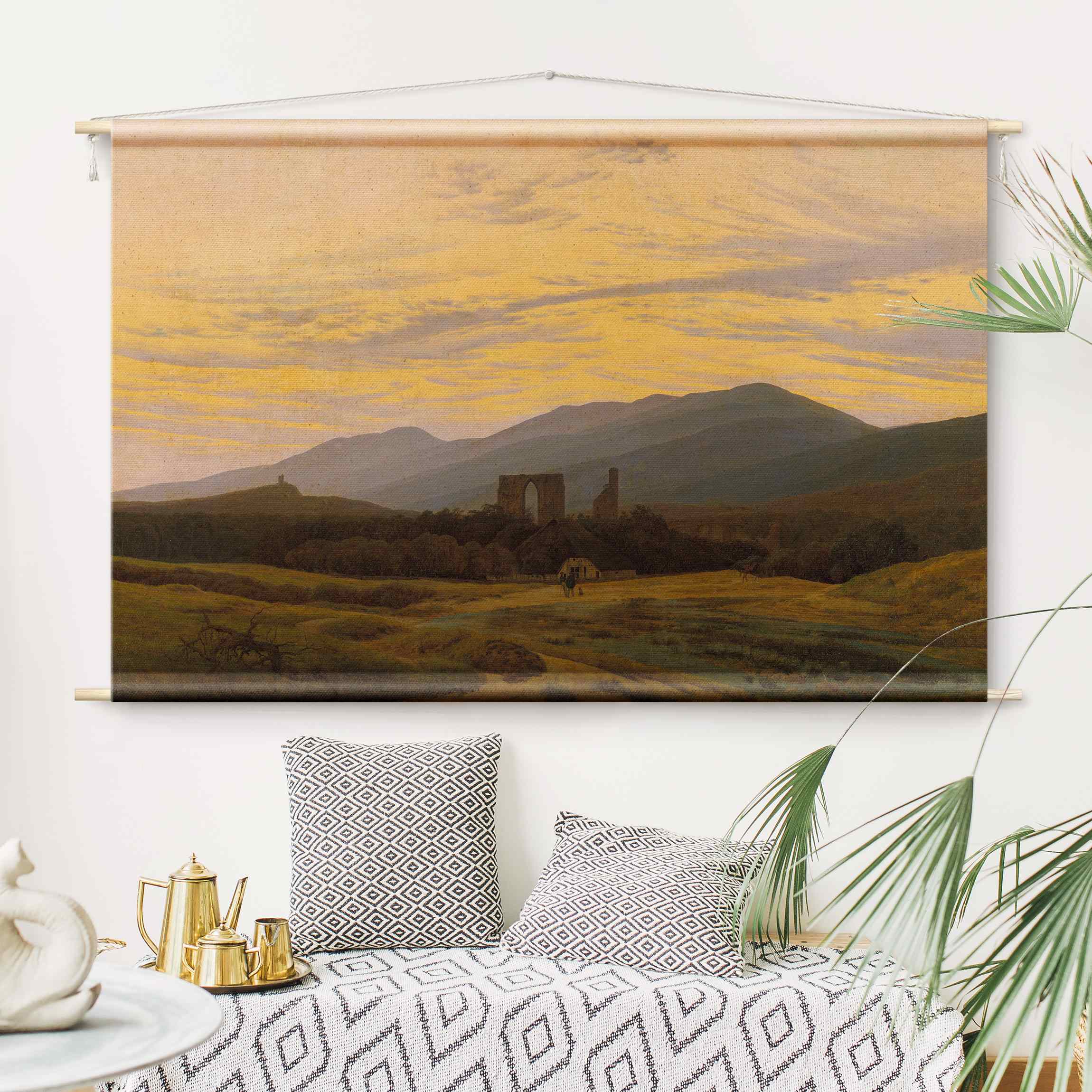 Wandteppich Caspar David Friedrich - Klosterruine Eldena