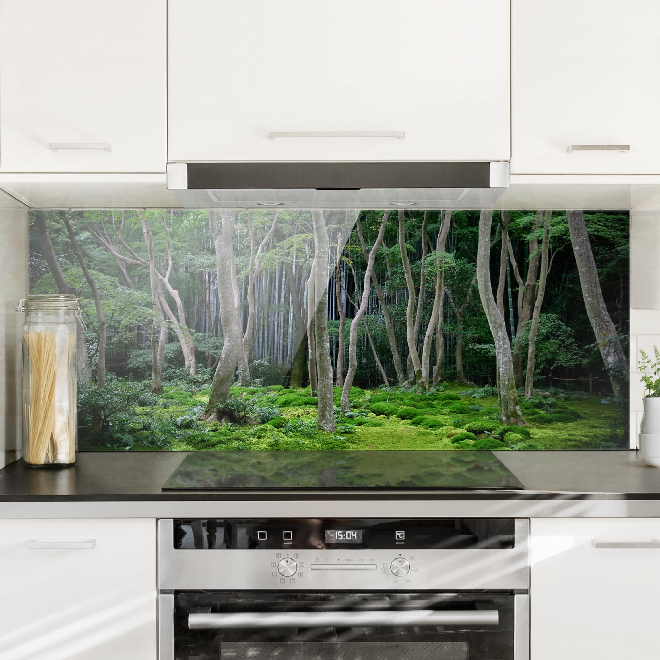 Glas Spritzschutz Japanischer Wald