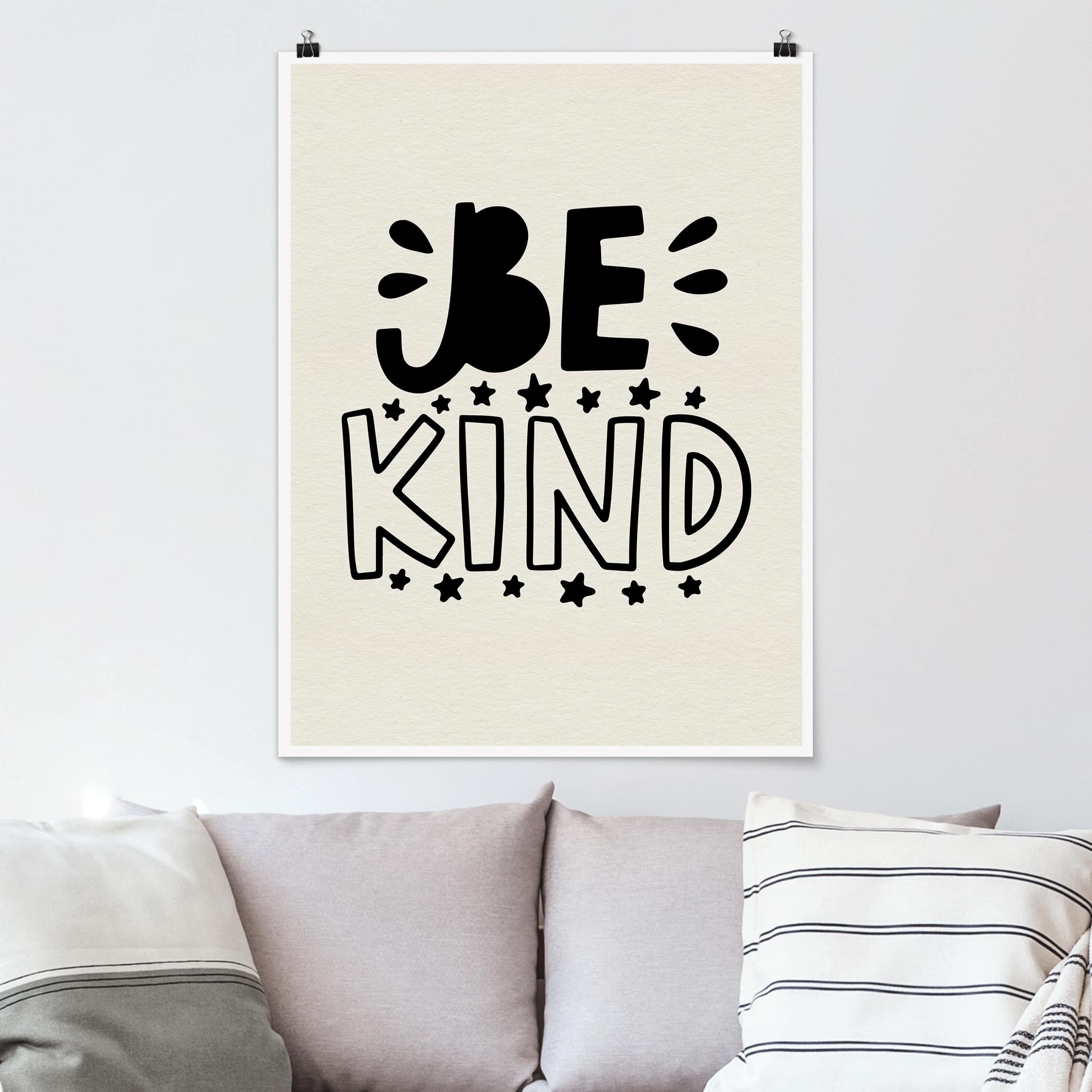 Poster - Hochformat Be kind