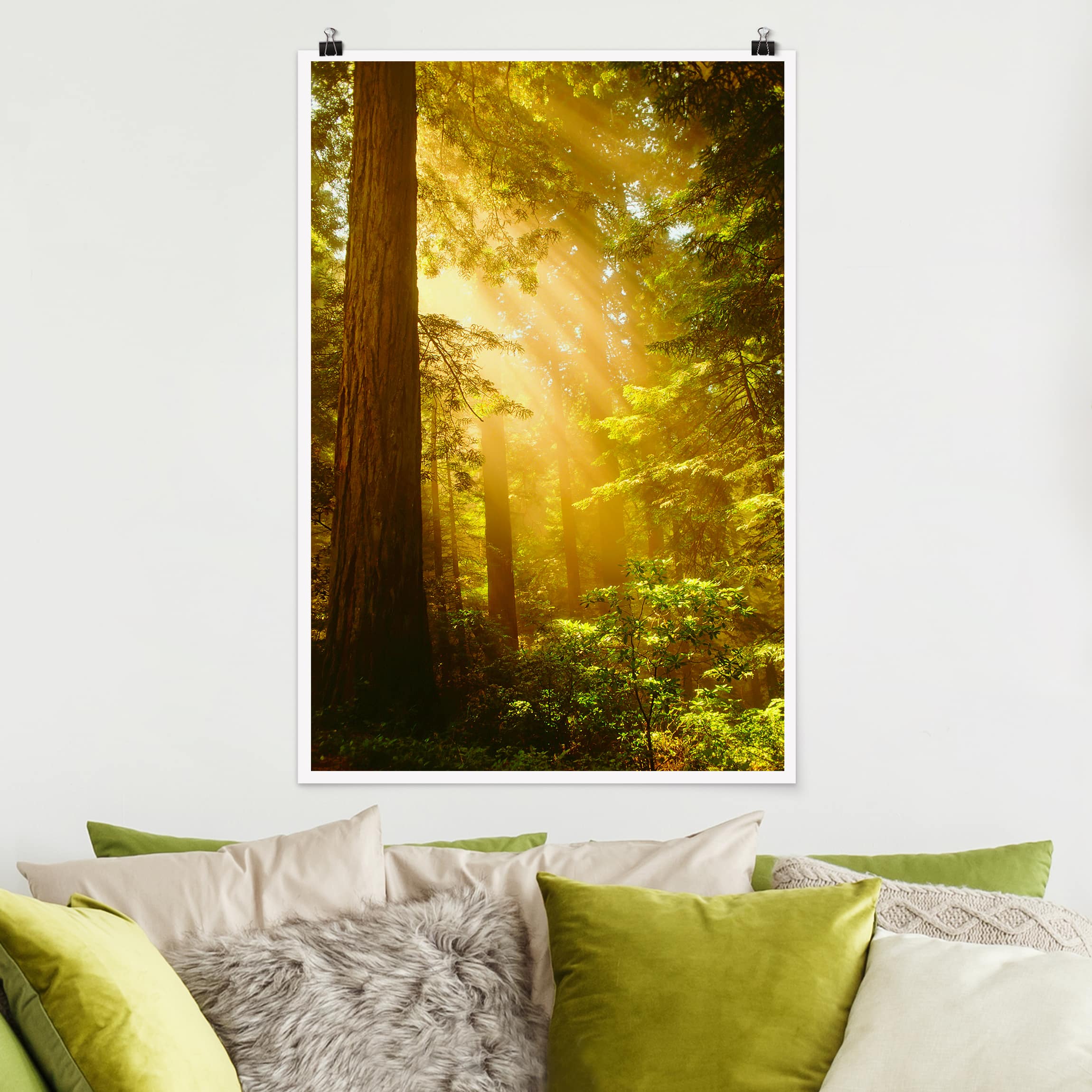 Poster - Hochformat Morgengold