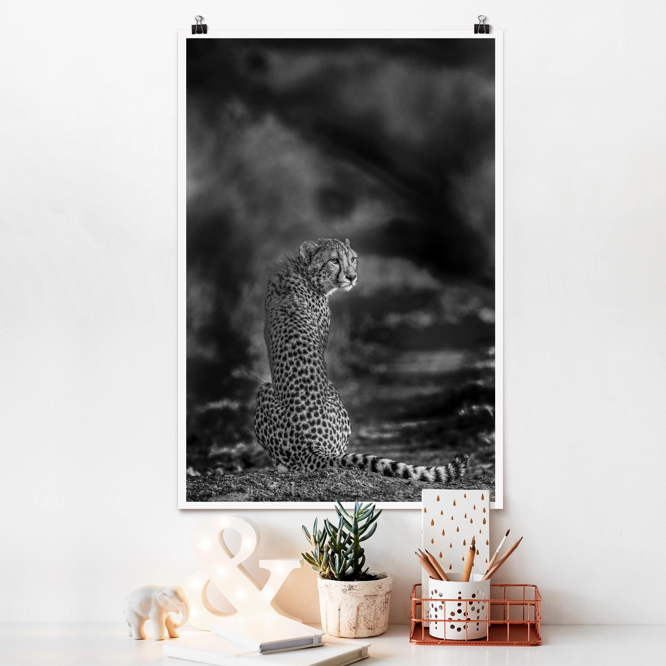 Poster - Hochformat Gepard in der Wildness