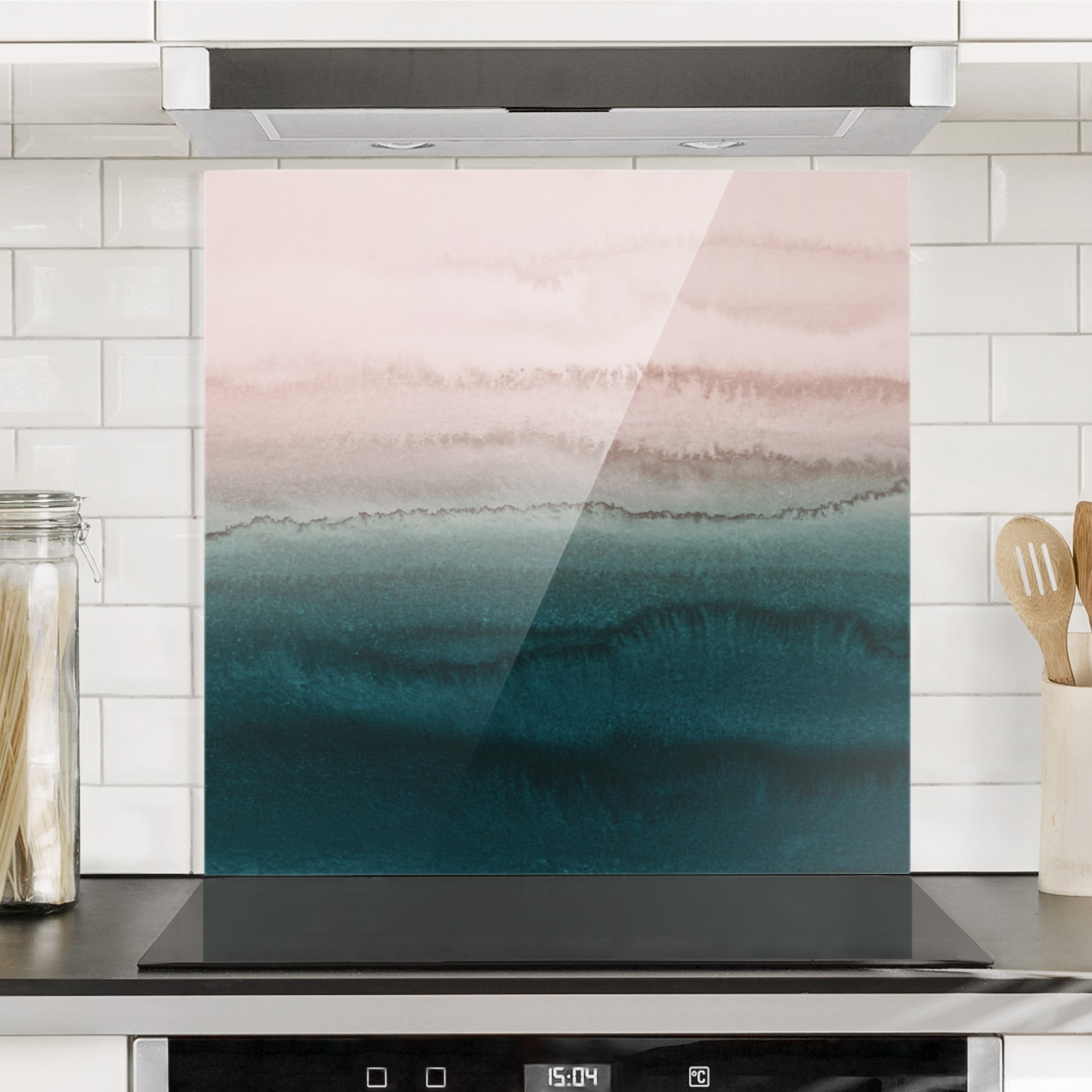 Glas Spritzschutz Spiel der Farben Meeresrauschen