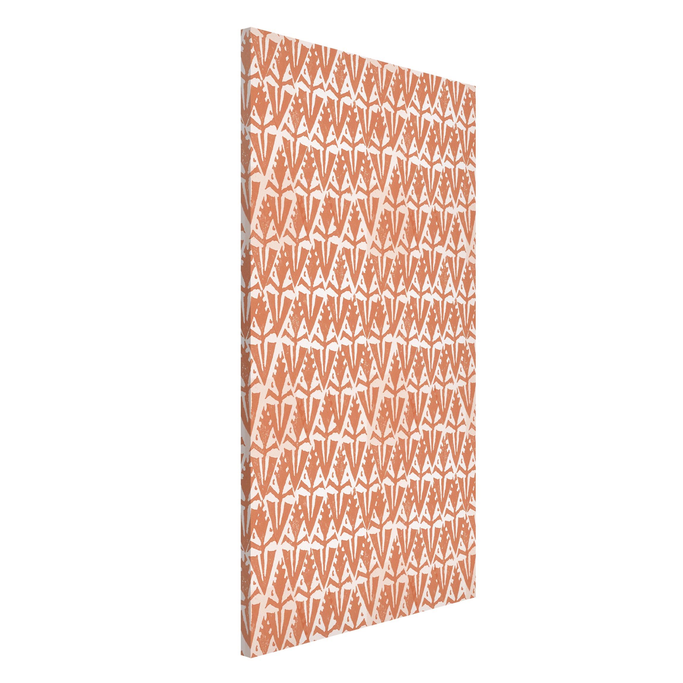 Magnettafel Vintage Muster Art Deco Rauten