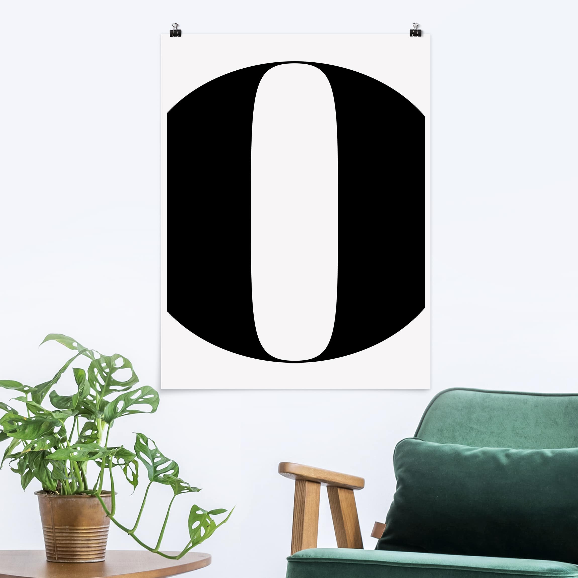 Poster - Hochformat Antiqua Letter O