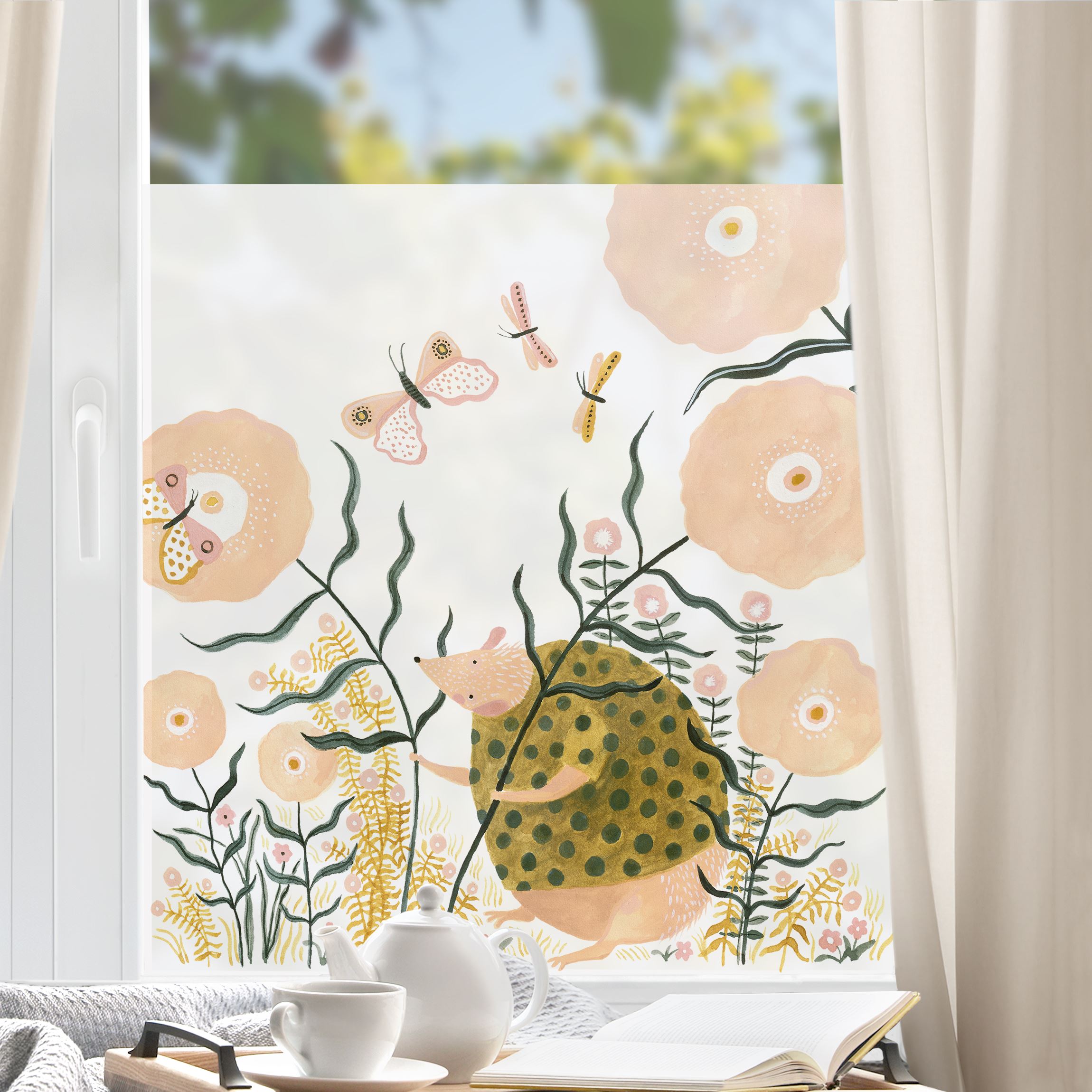 Fensterfolie Claudia Voglhuber - Igel