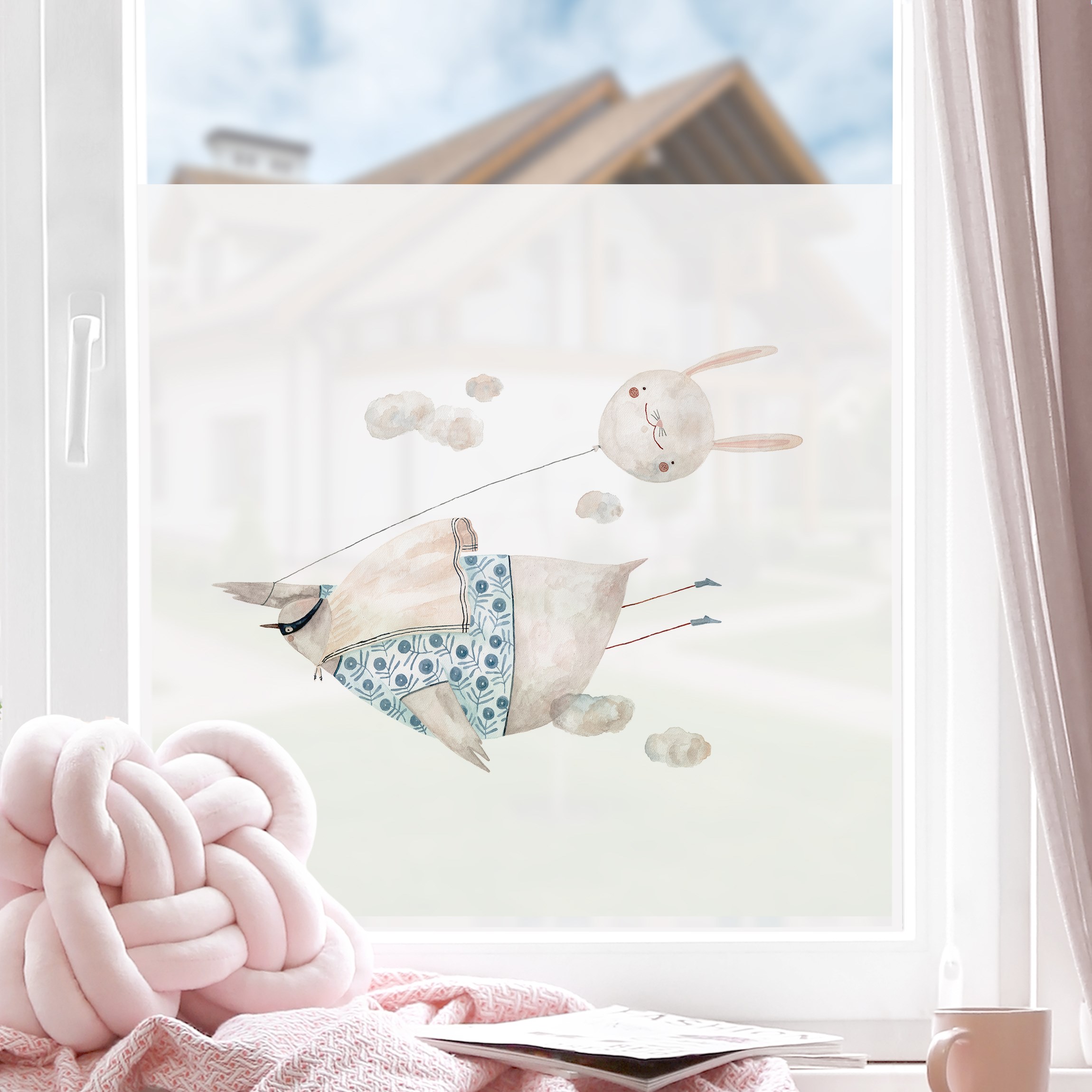 Fensterfolie Claudia Voglhuber - Vogel Superkraft