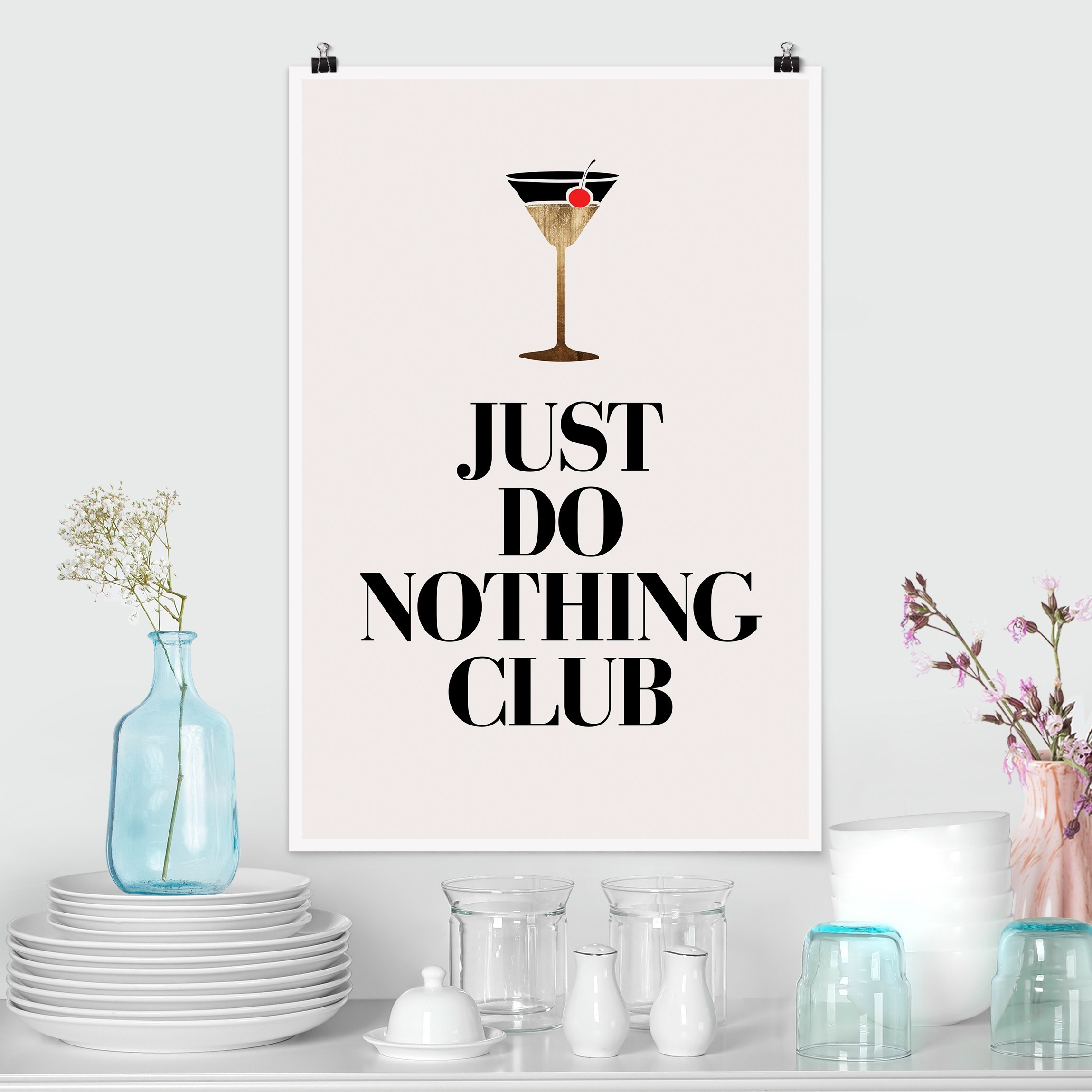 Poster Cocktail - Just do nothing club