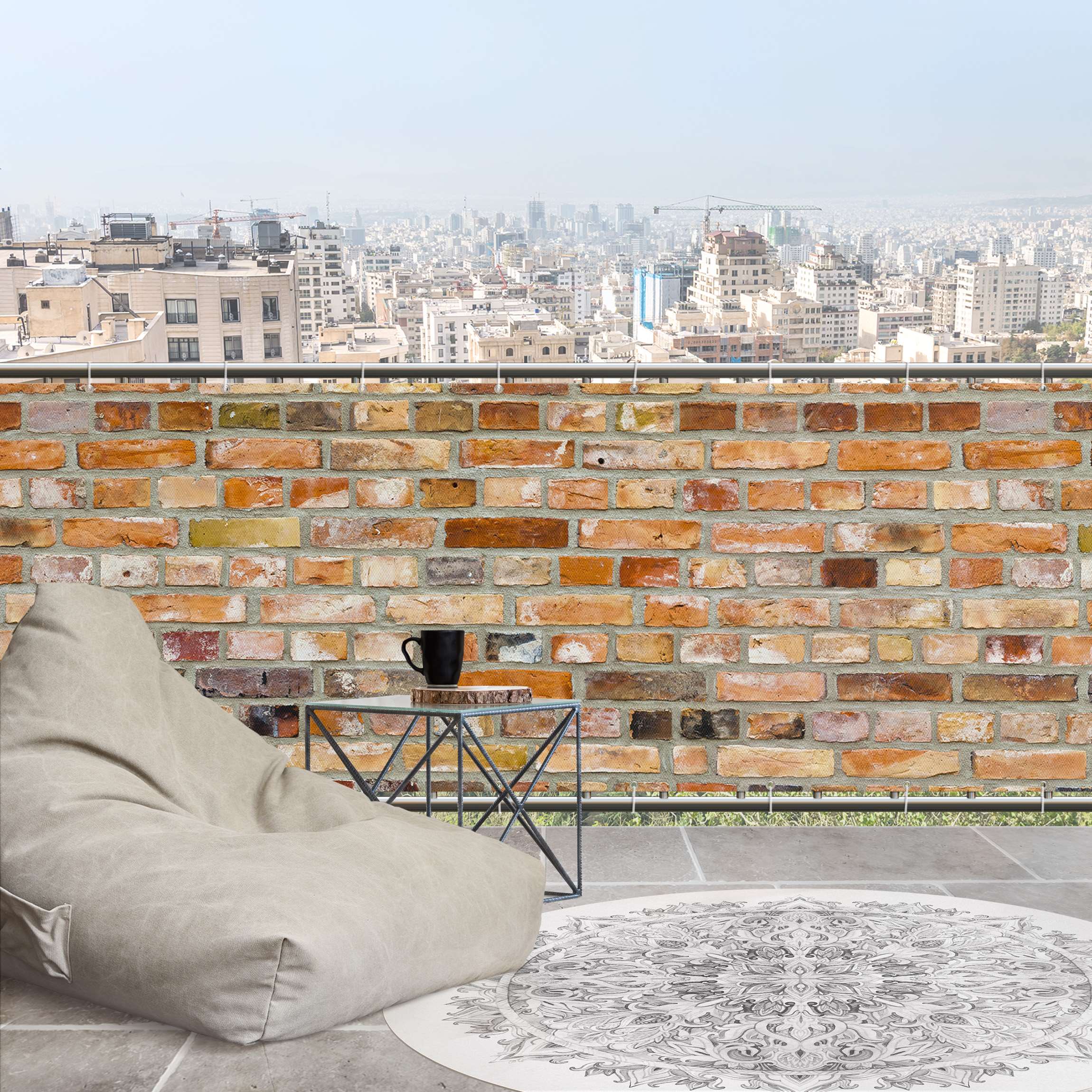 Balkon Sichtschutz Colours of the Wall