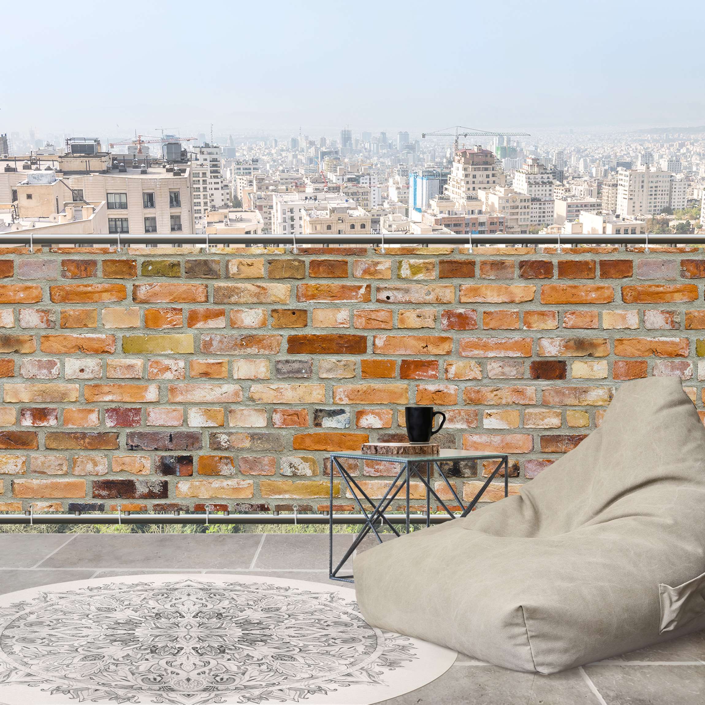 Balkon Sichtschutz Colours of the Wall