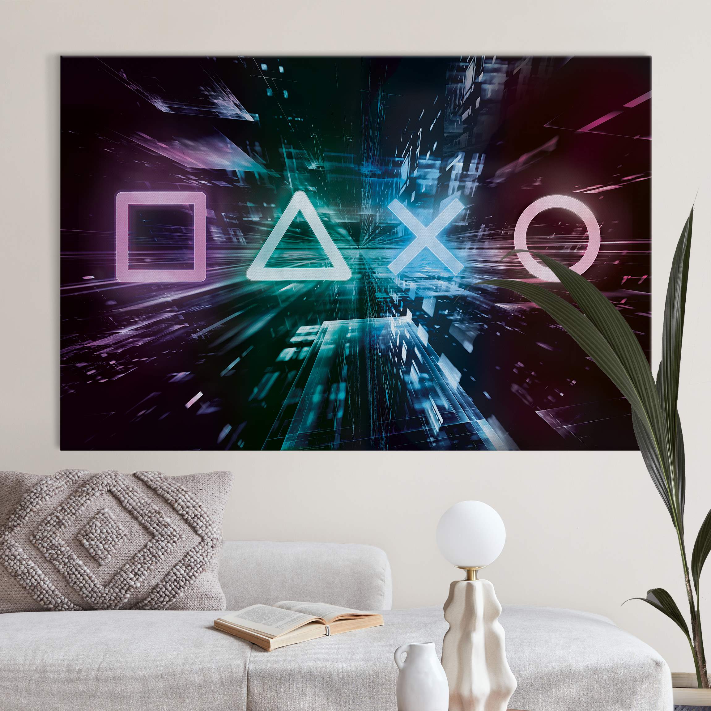 Akustikbild Controller Symbole im Lichtermeer