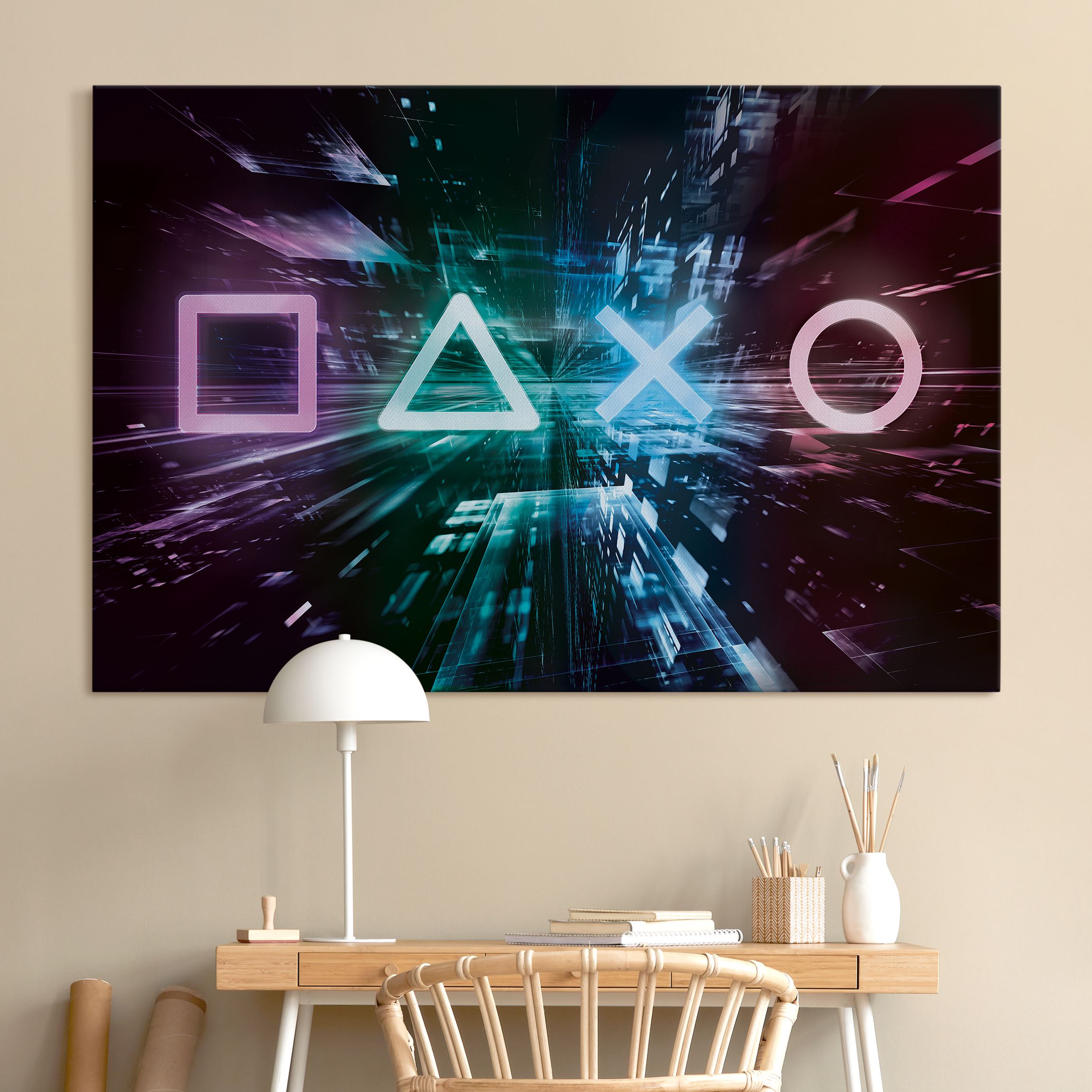 Akustikbild Controller Symbole im Lichtermeer