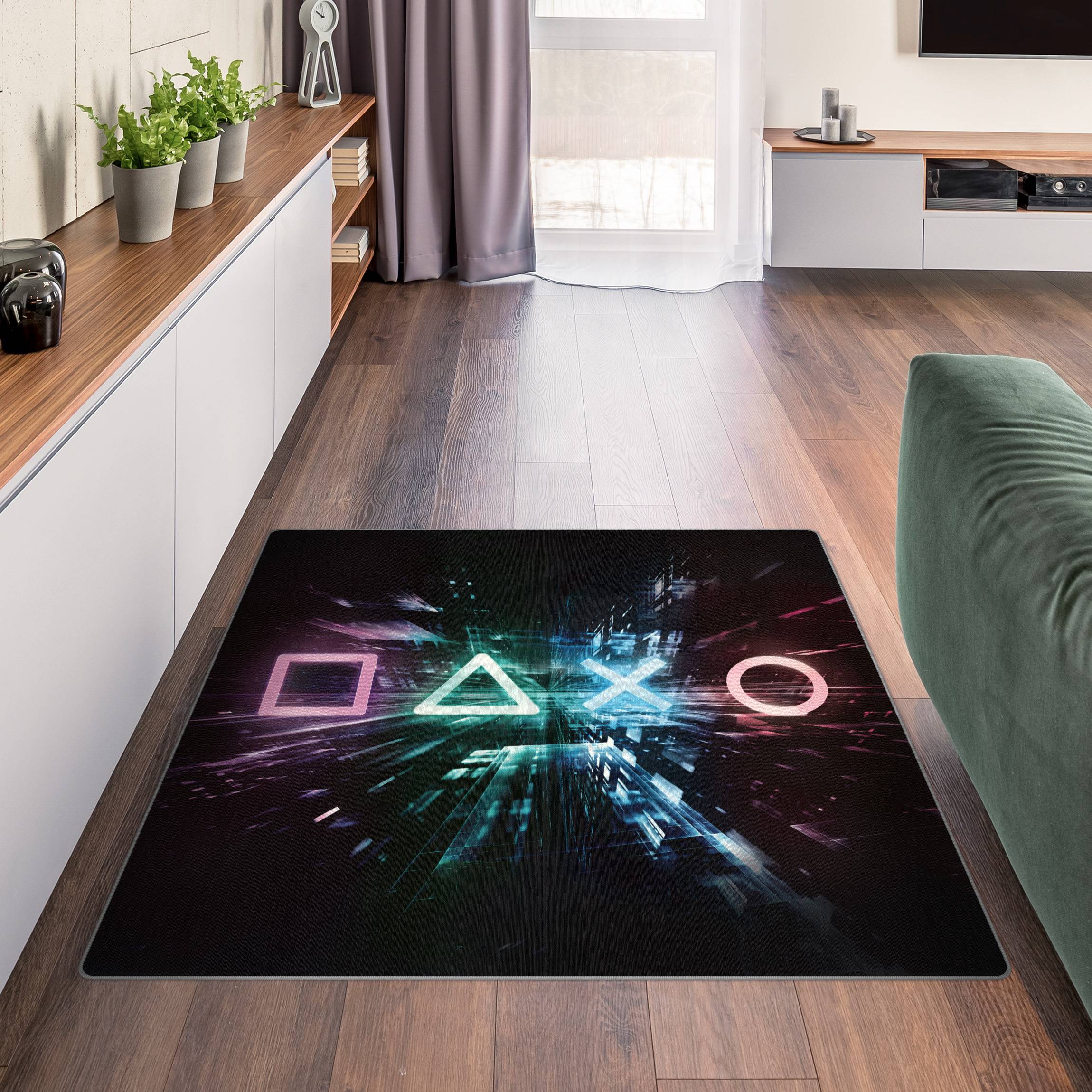 Teppich Controller Symbole im Lichtermeer