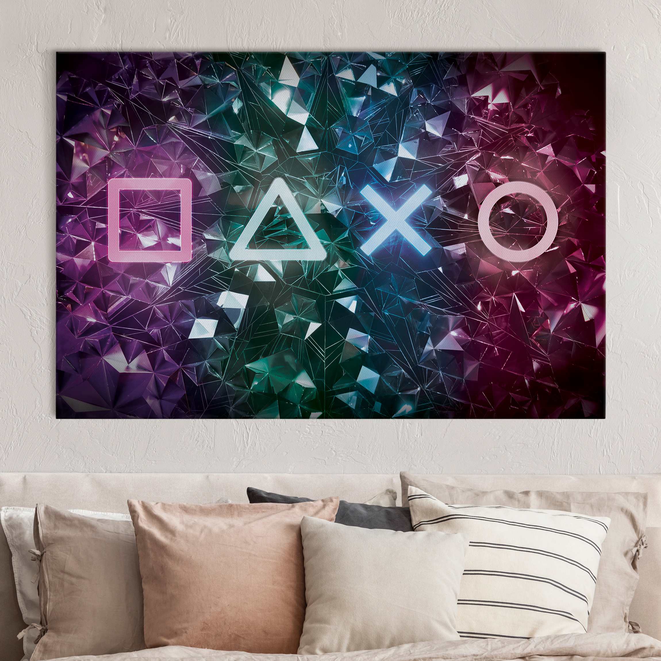 Akustikbild Controller Symbole in Kristallen