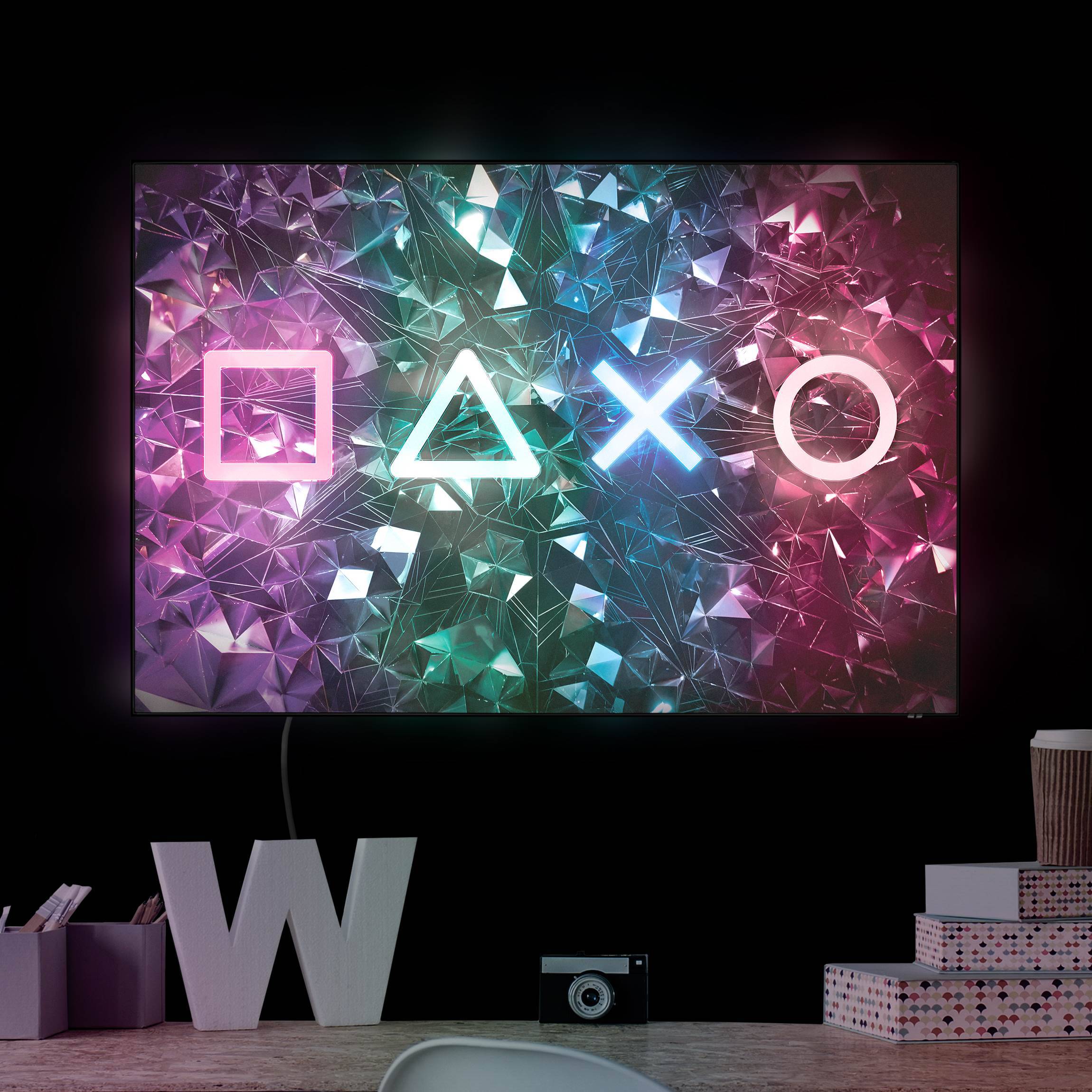 LED-Wechselbild Controller Symbole in Kristallen