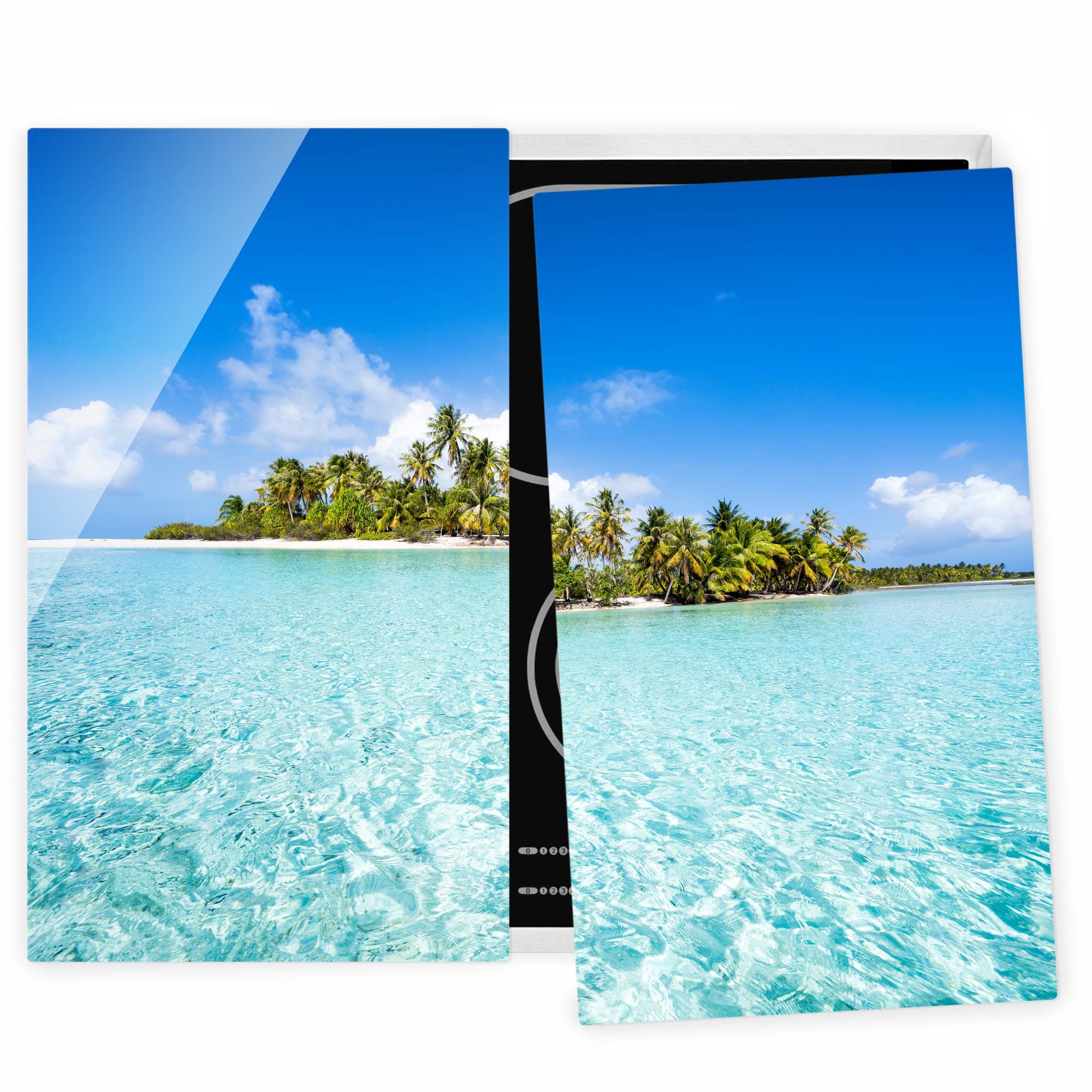 Herdabdeckplatte Crystal Clear Water