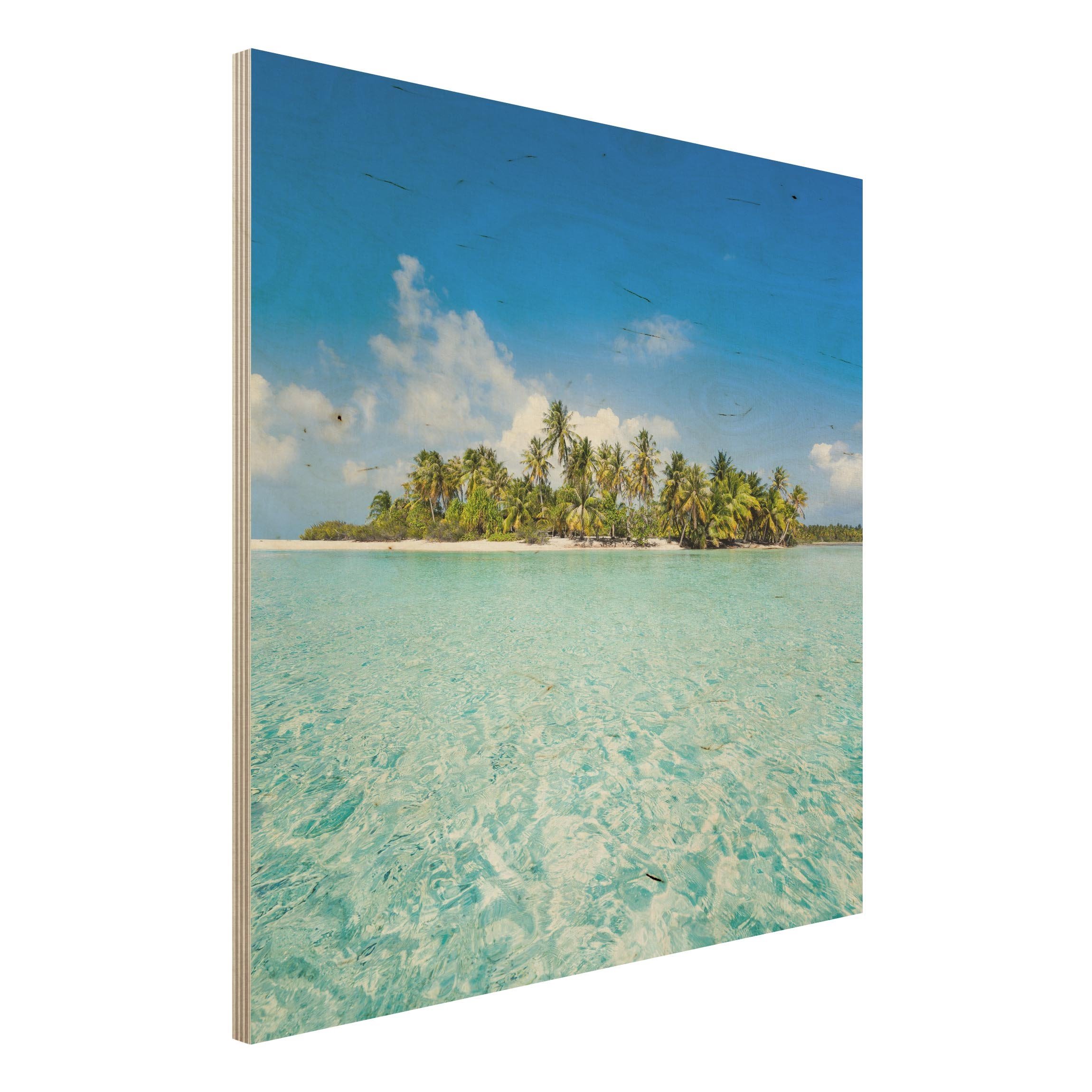 Holzbild Crystal Clear Water