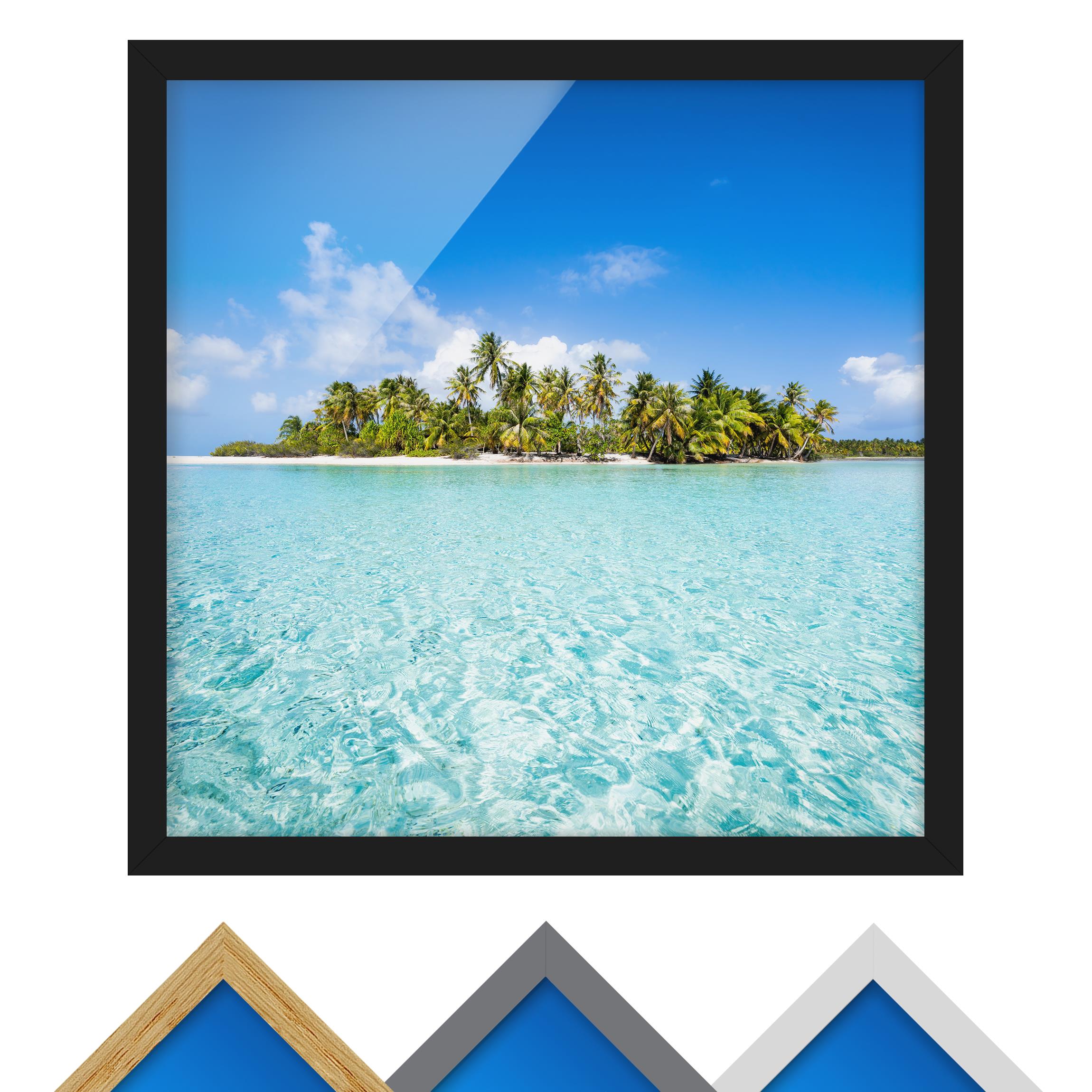 Bild mit Rahmen Crystal Clear Water