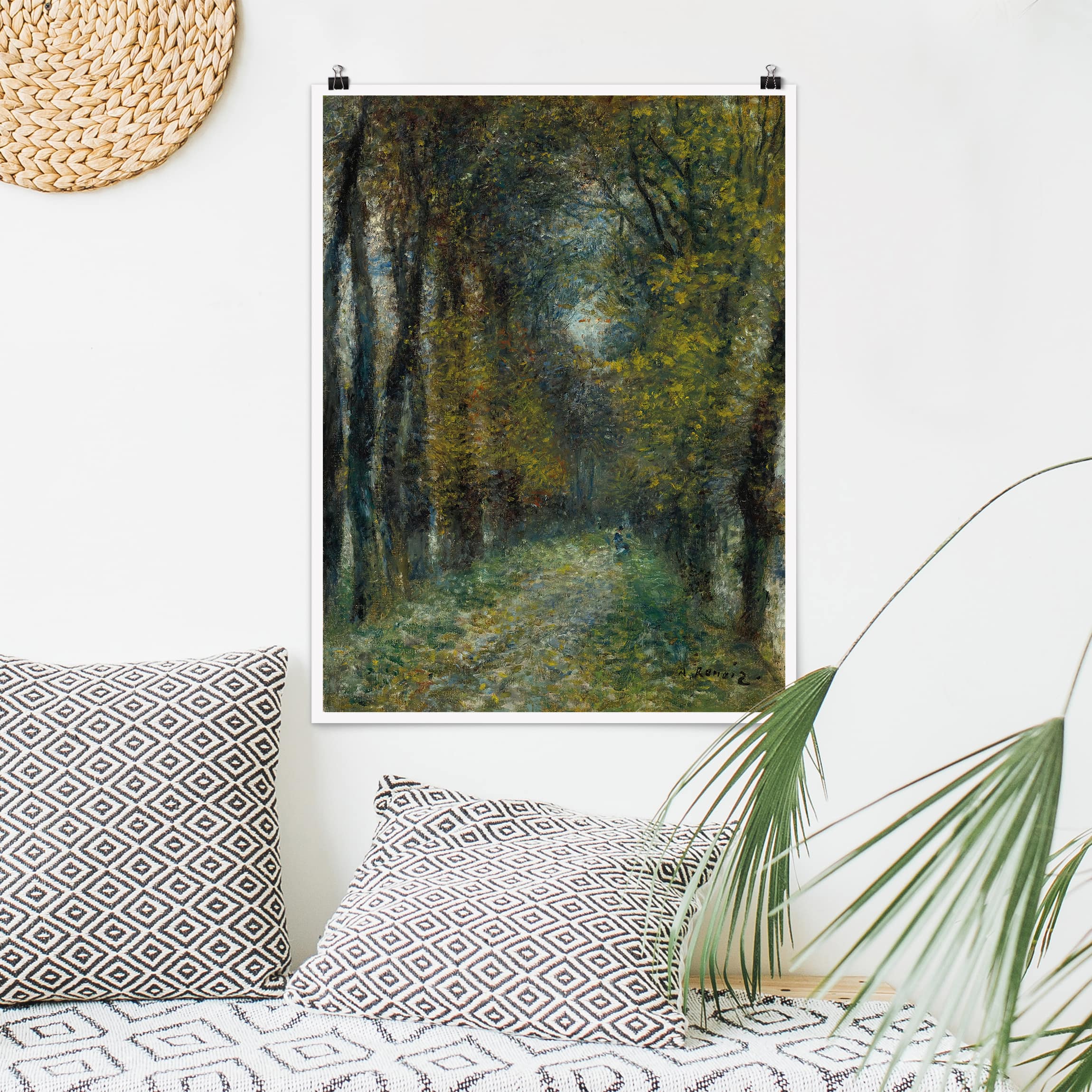 Poster - Hochformat Auguste Renoir - Die Allee