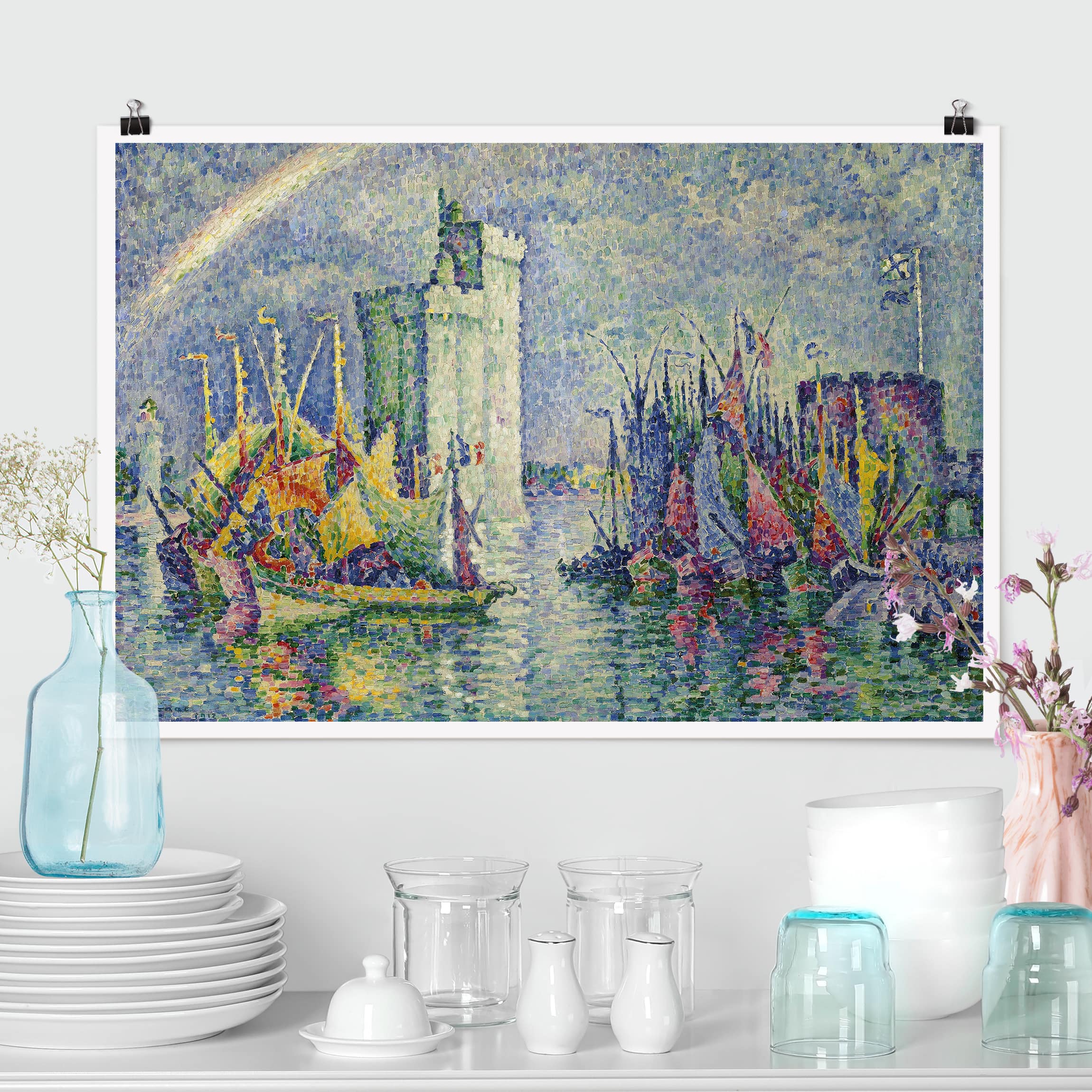 Poster - Querformat Paul Signac - Regenbogen über La Rochelle