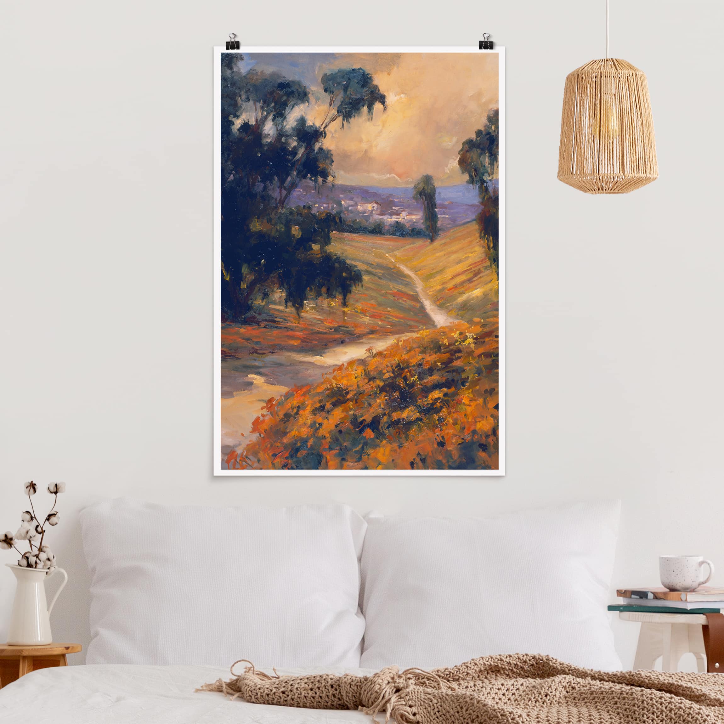Poster - Hochformat Landschaft am Nachmittag II